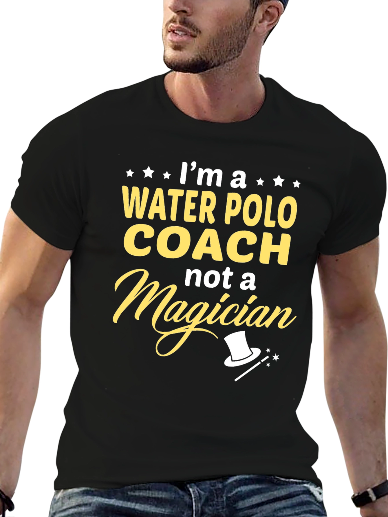 Water Polo Coach T-Shirt - Not a Magician Tee