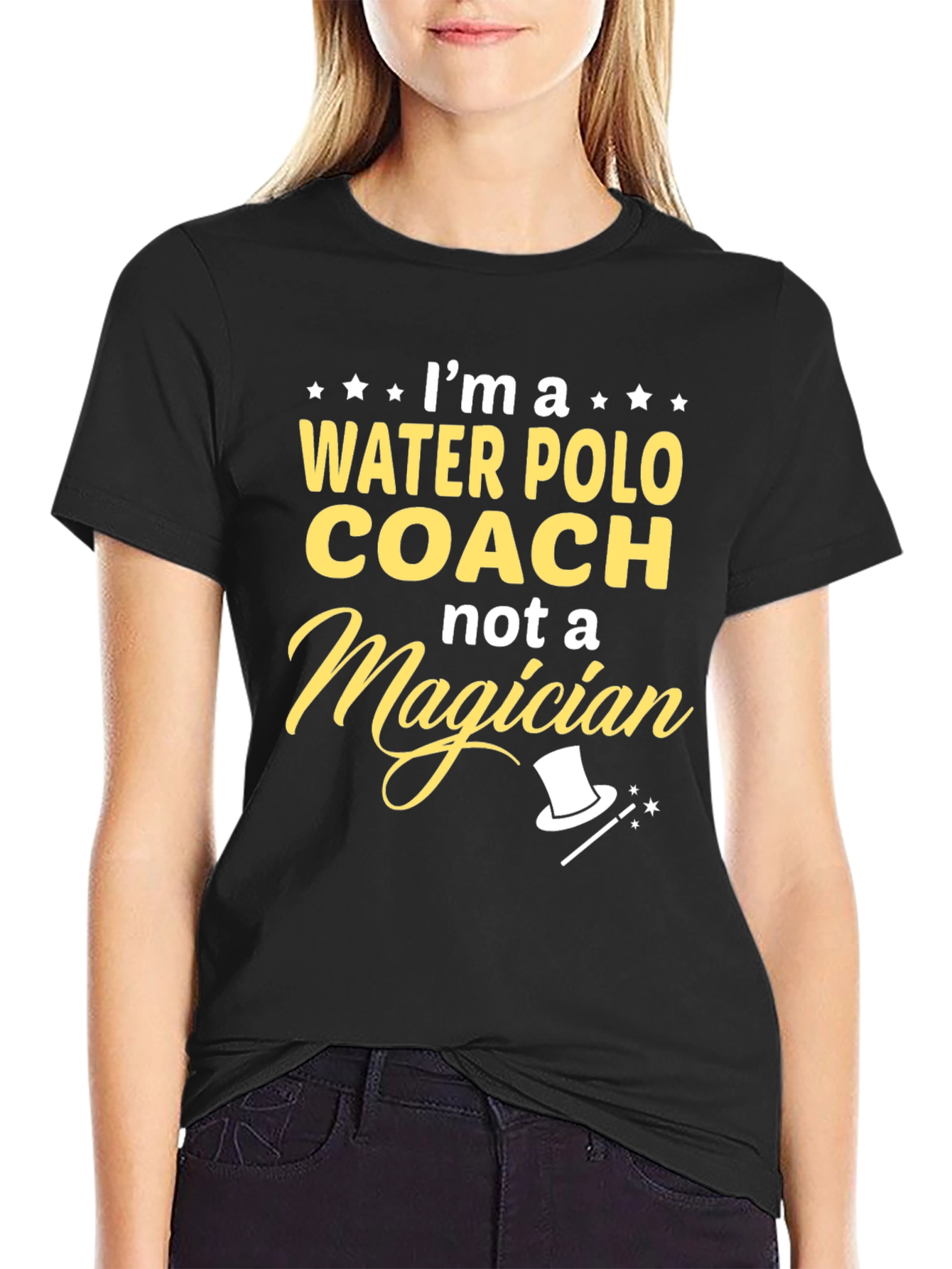 Water Polo Coach T-Shirt - Not a Magician Tee
