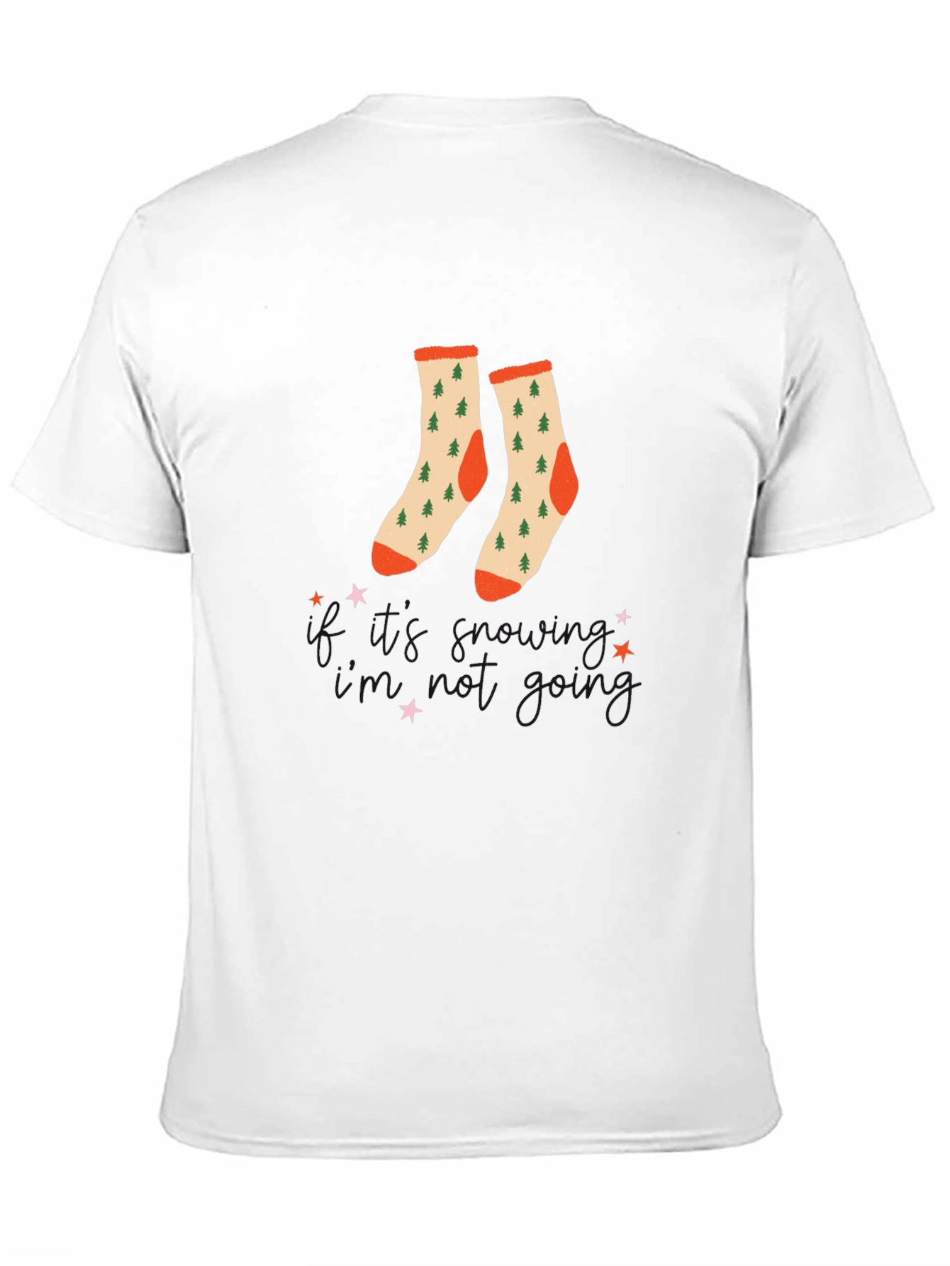 Festive Christmas Tree Socks T-Shirt