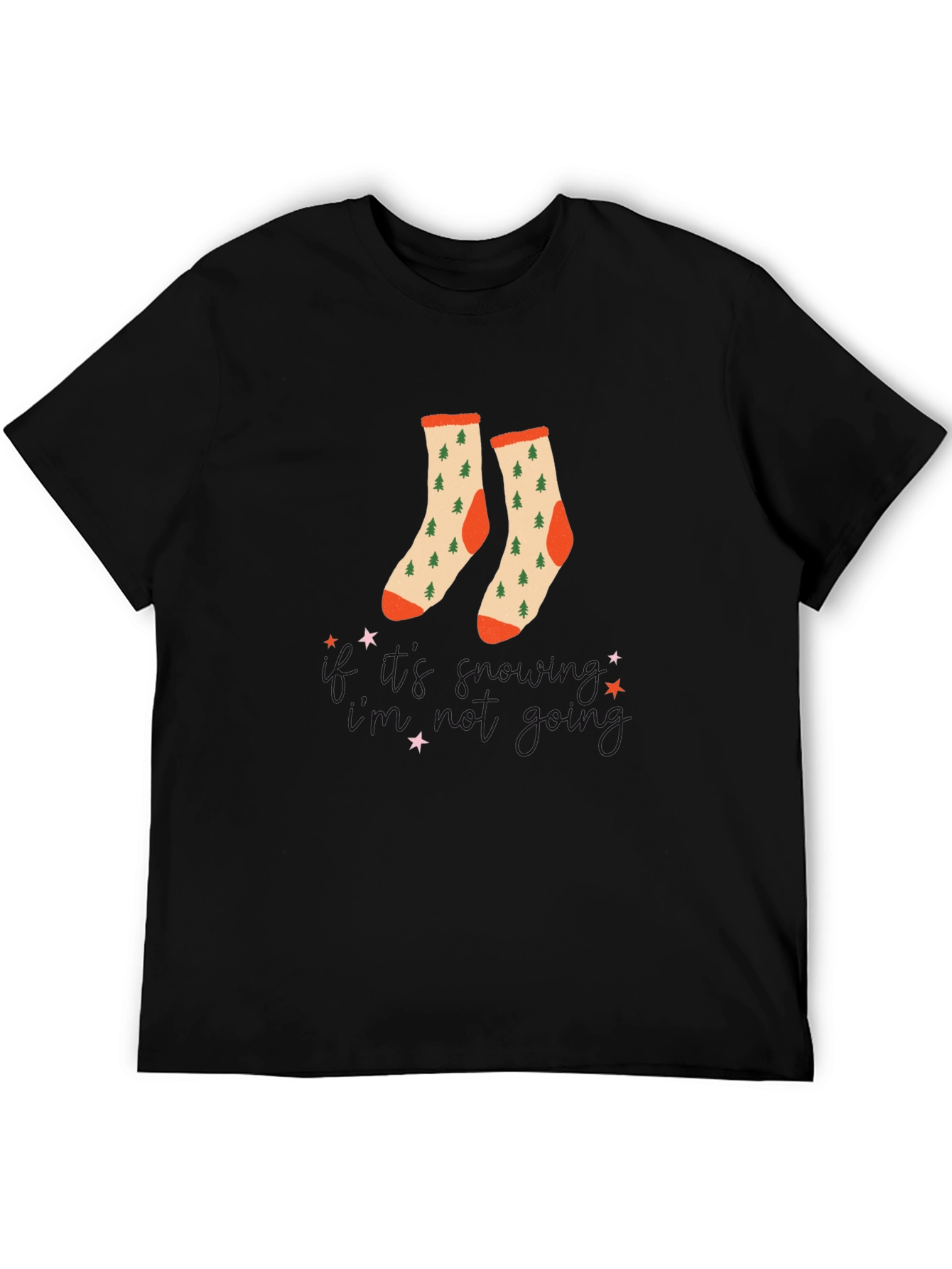 Festive Christmas Tree Socks T-Shirt