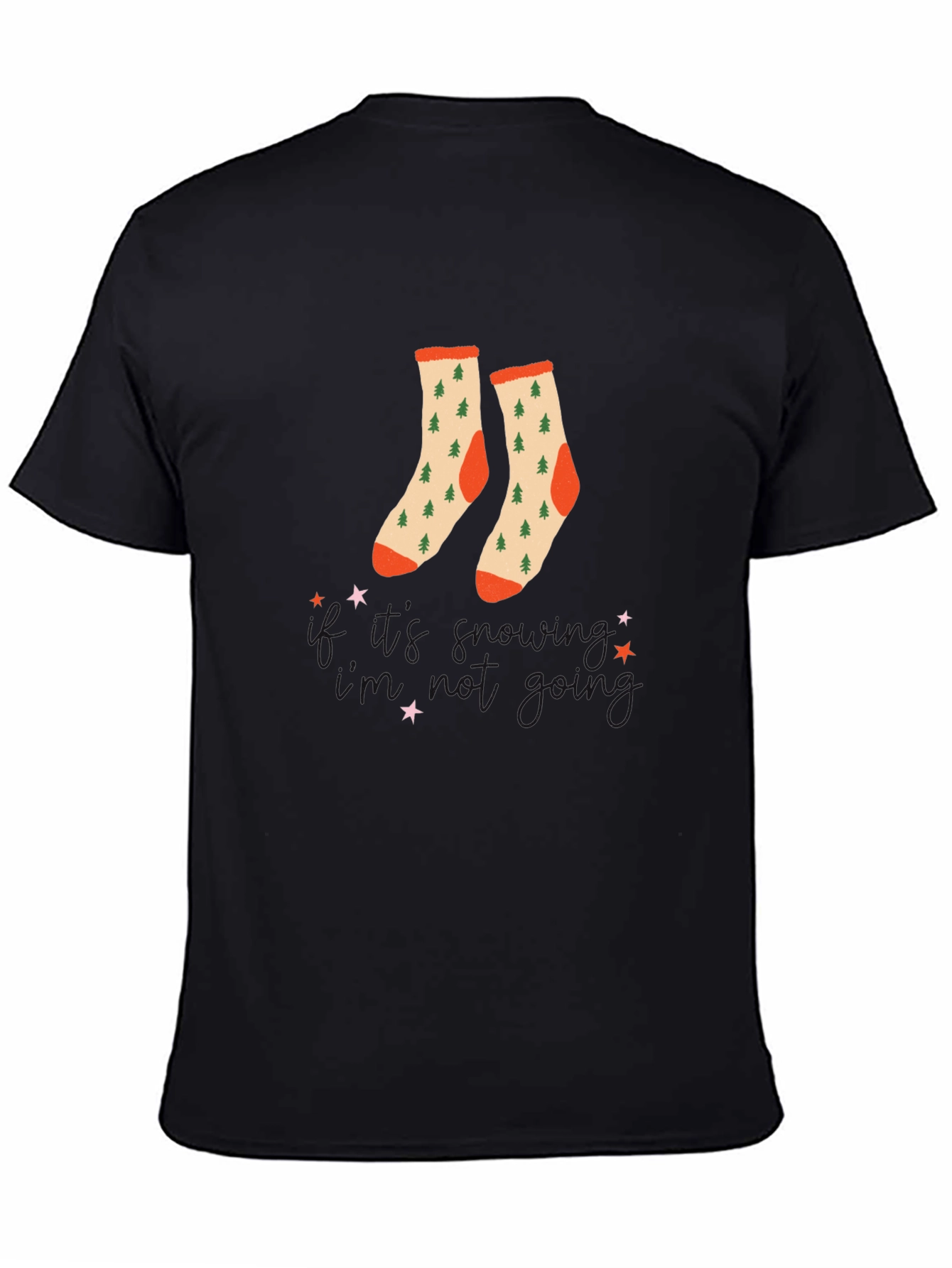 Festive Christmas Tree Socks T-Shirt