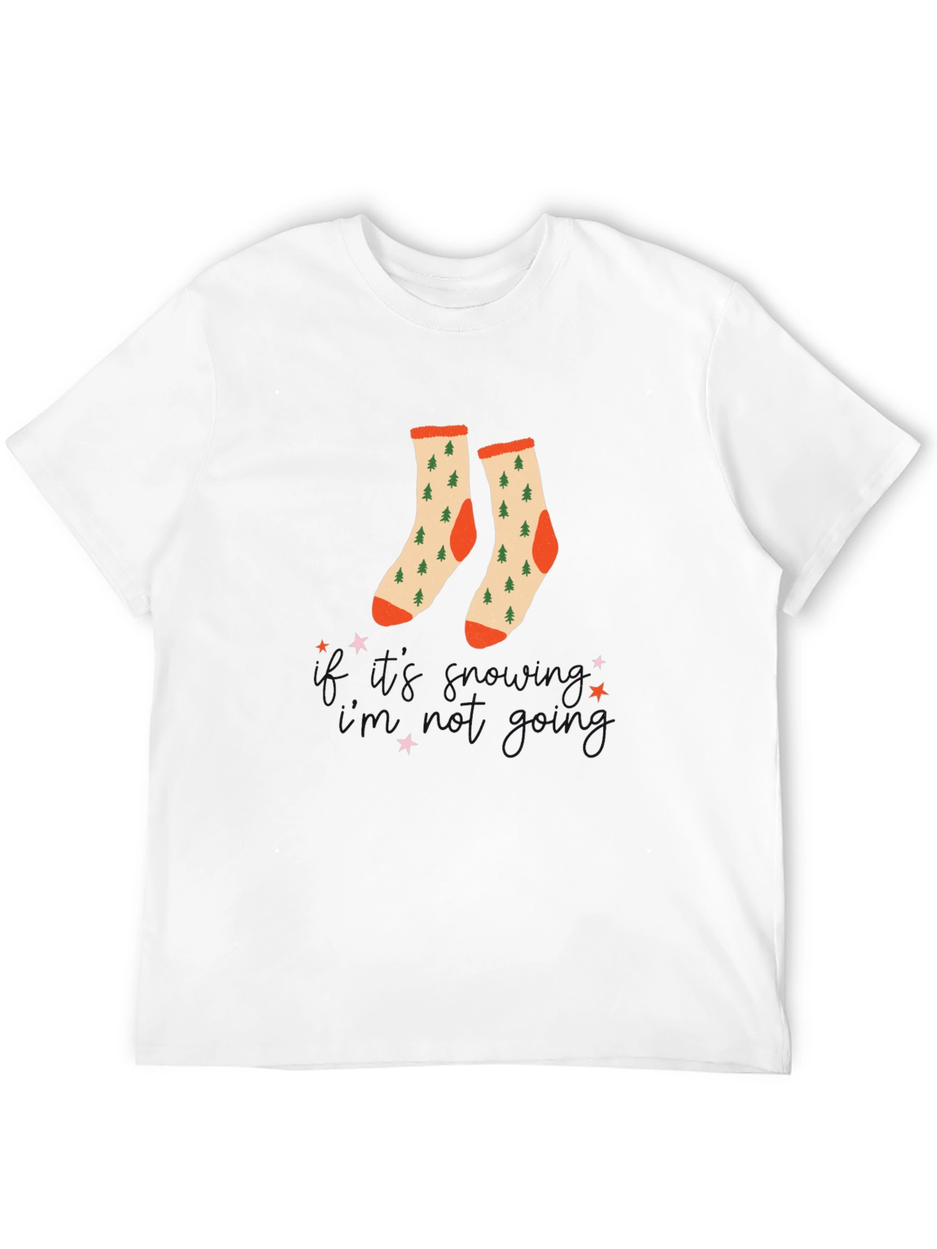 Festive Christmas Tree Socks T-Shirt