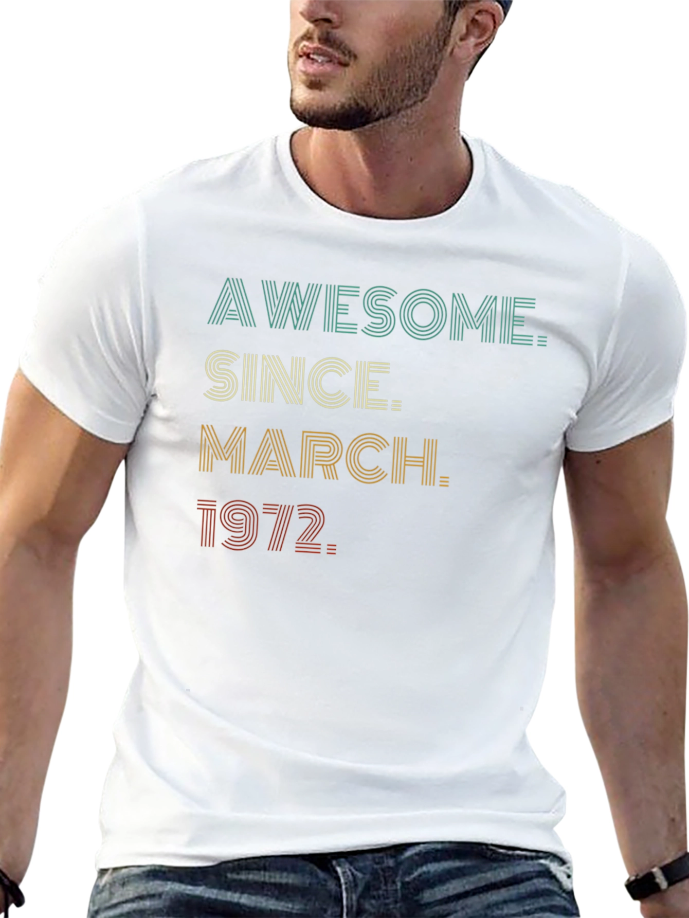 Awesome Since March 1972 Birthday T-Shirt