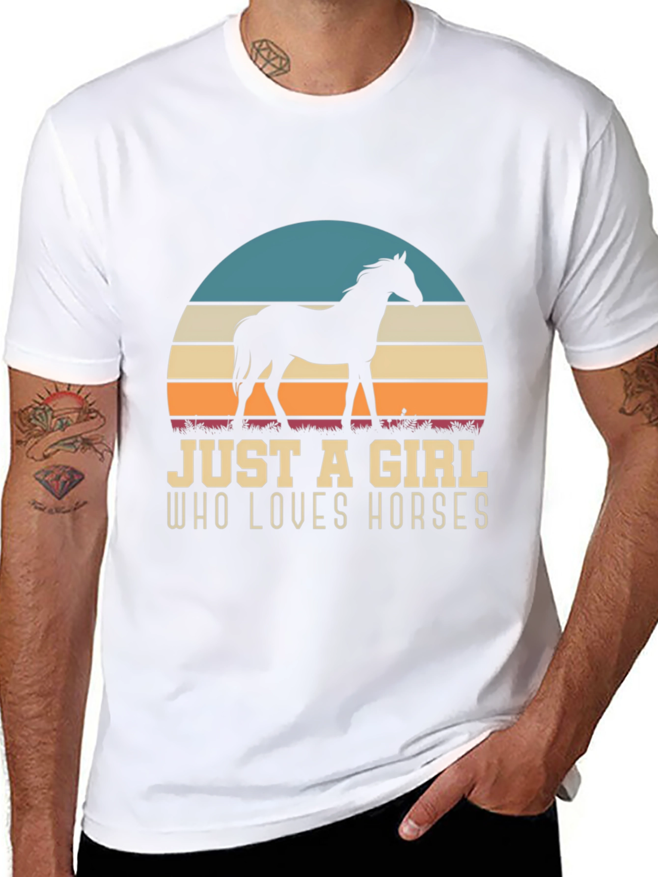 Just A Girl Who Loves Horses Graphic Tee