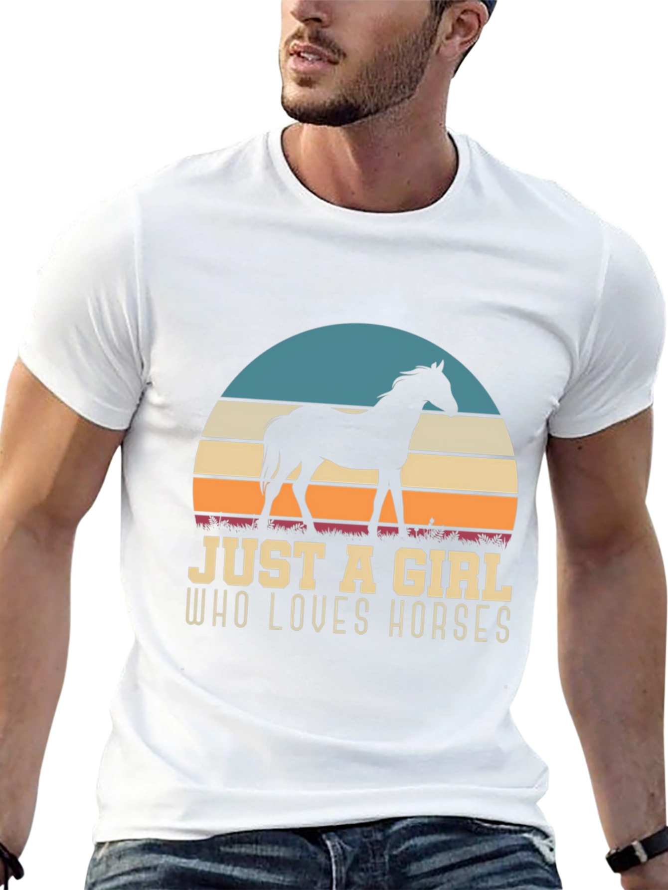 Just A Girl Who Loves Horses Graphic Tee