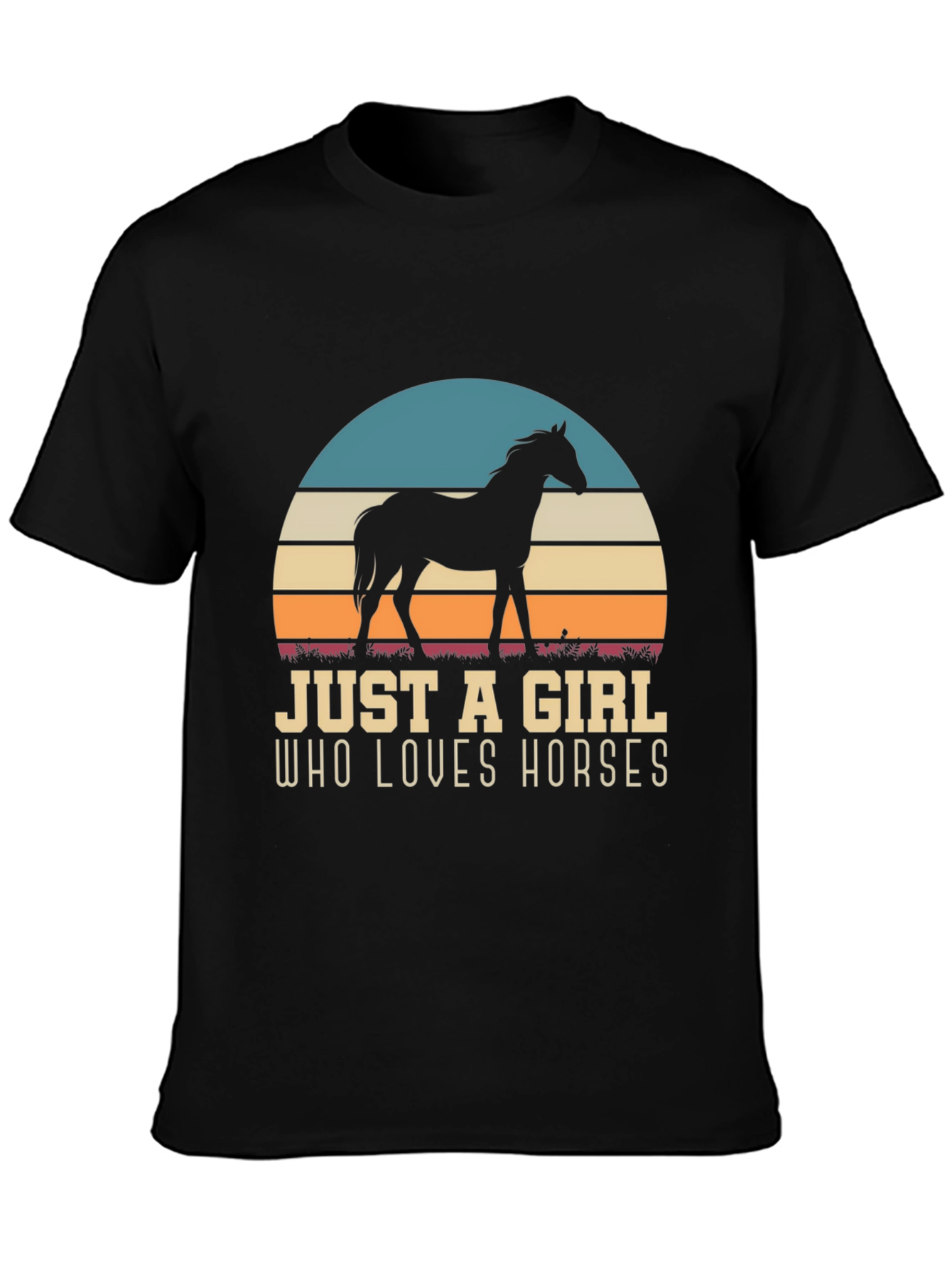 Just A Girl Who Loves Horses Graphic Tee