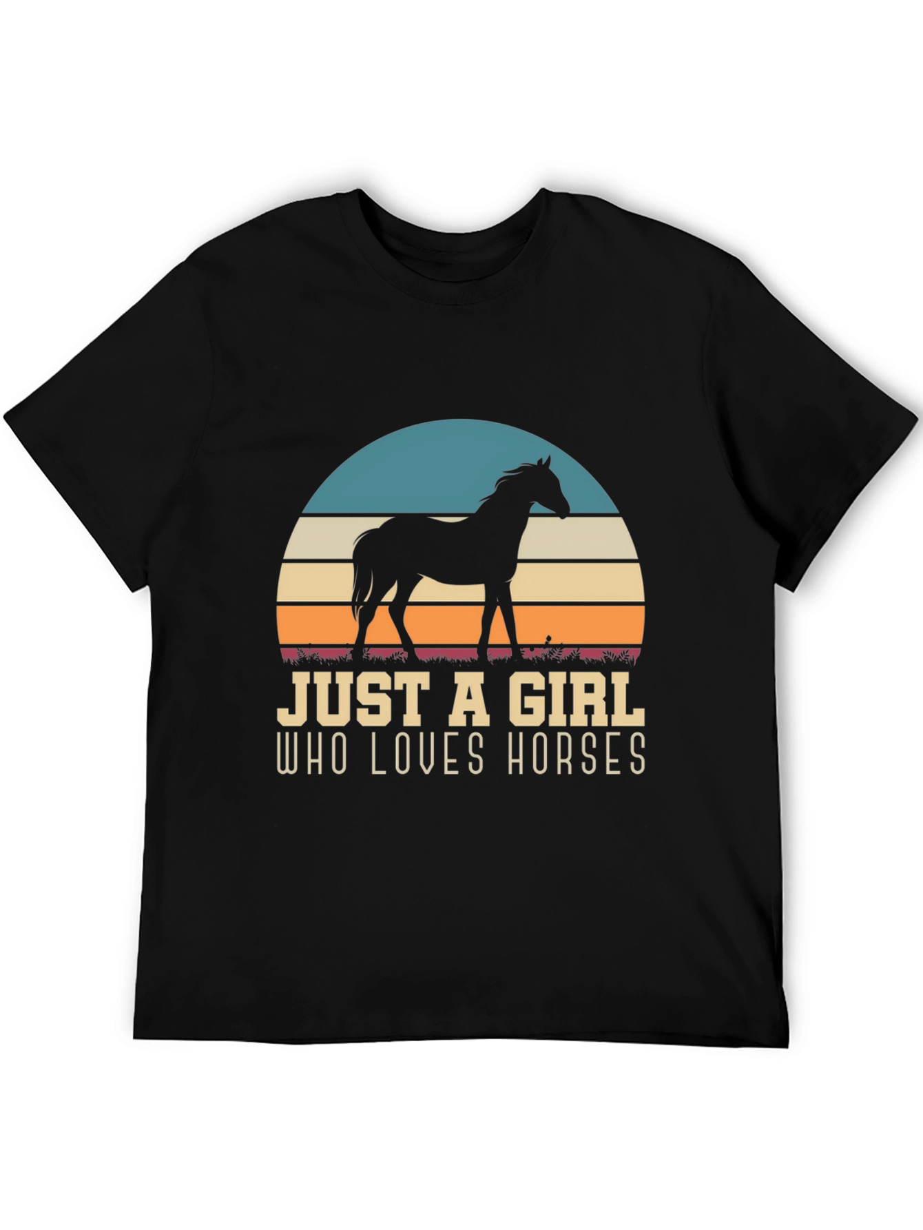 Just A Girl Who Loves Horses Graphic Tee