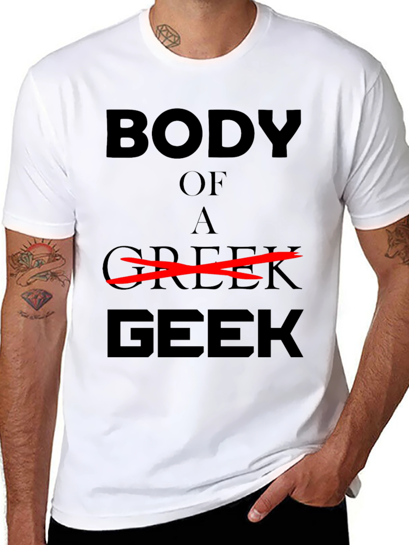 Body of a Geek Graphic T-Shirt