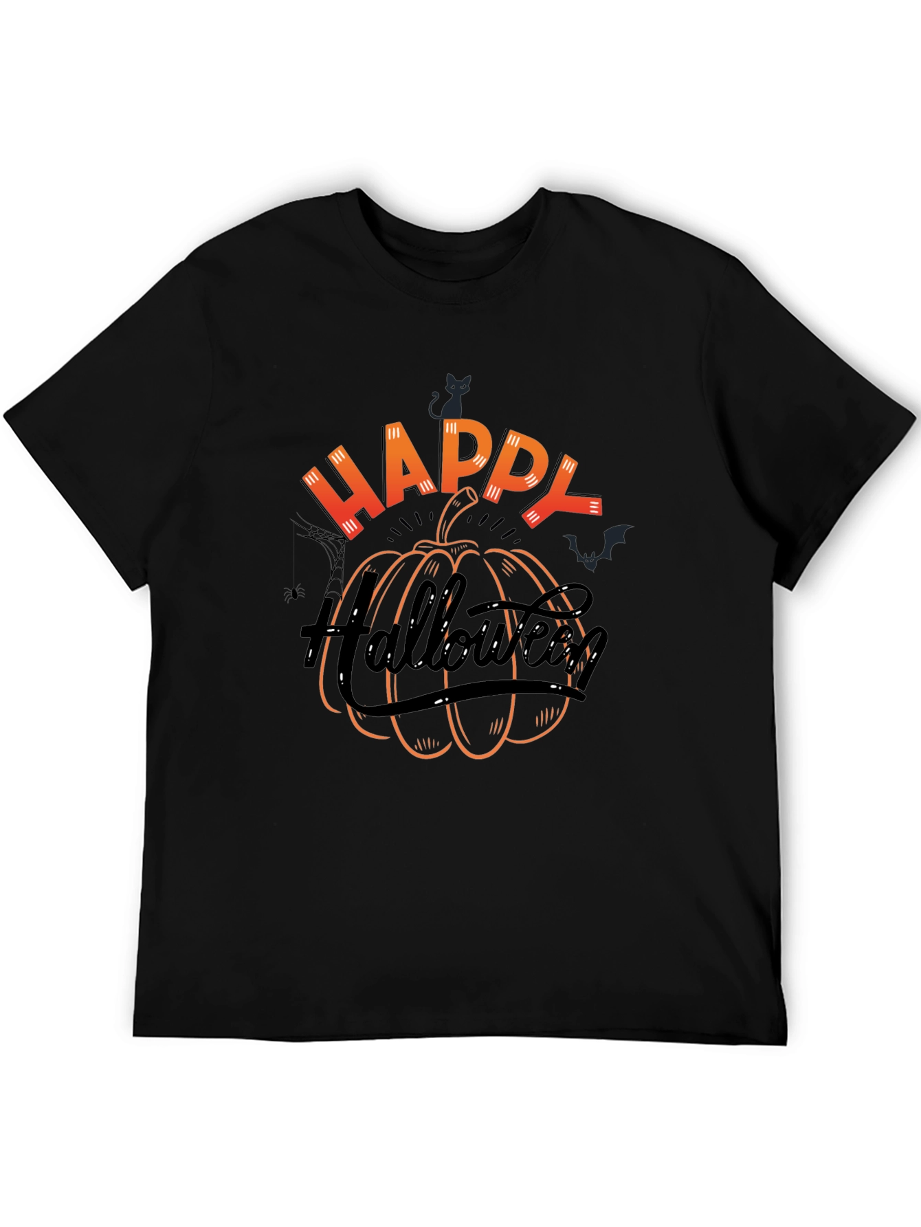 Happy Halloween Pumpkin Graphic T-Shirt