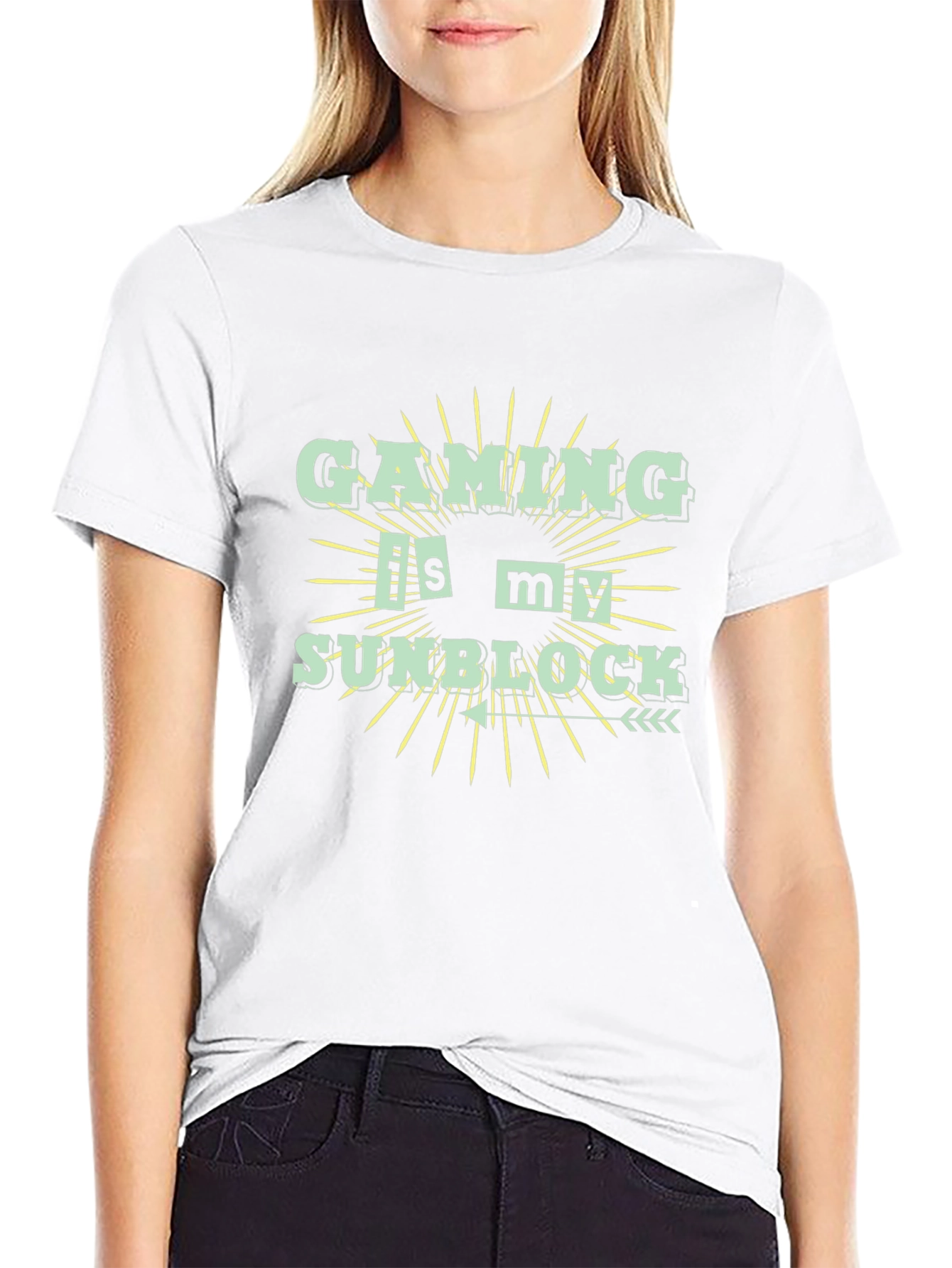 Gaming is My Sunblock Black T-Shirt