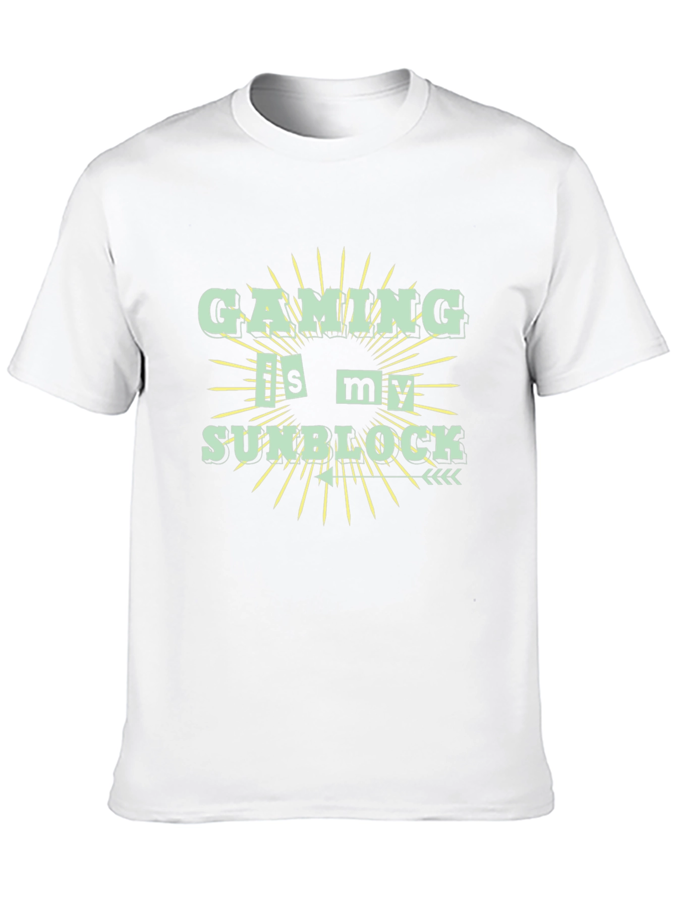 Gaming is My Sunblock Black T-Shirt