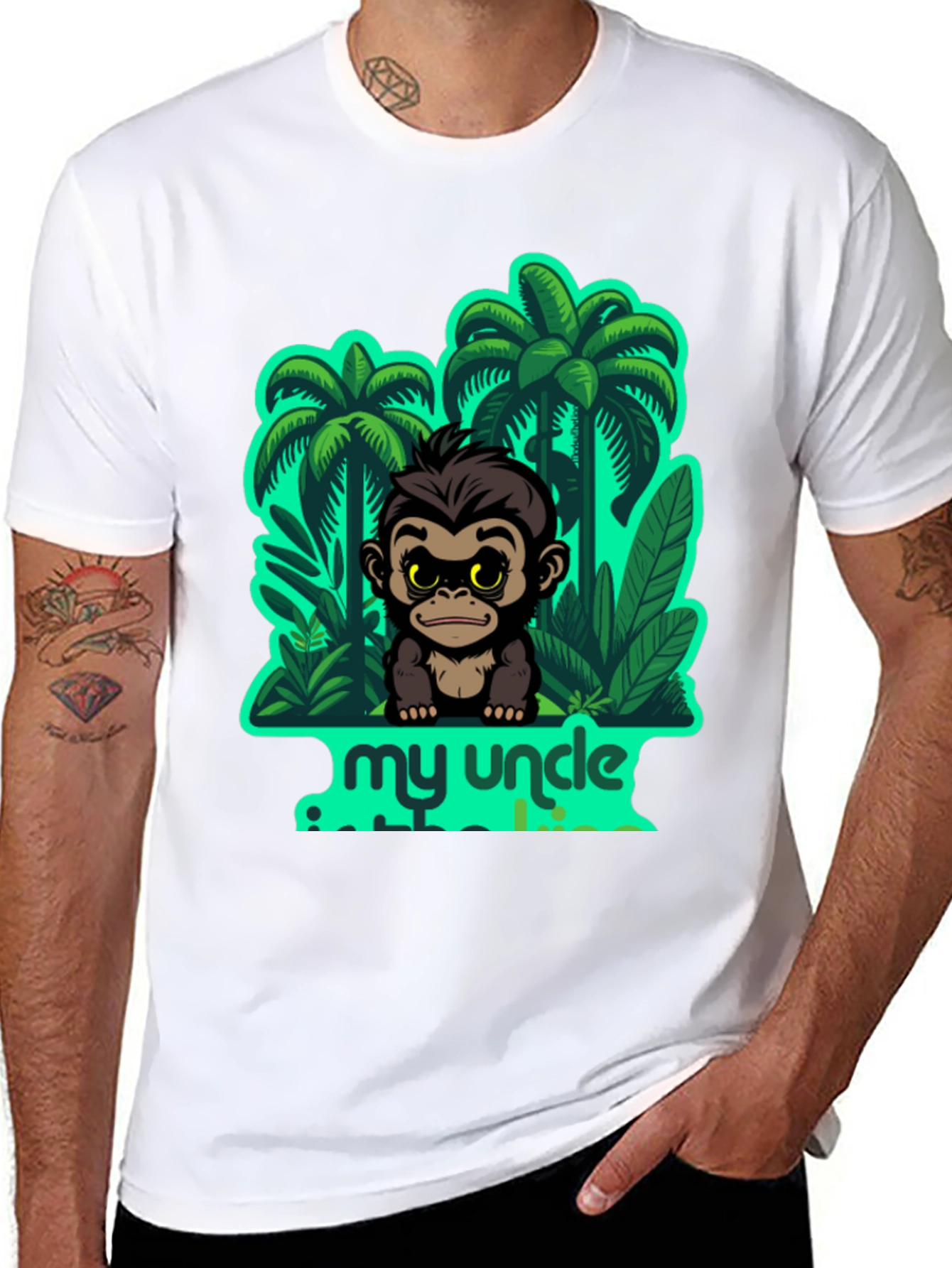 Funny Monkey Uncle T-Shirt