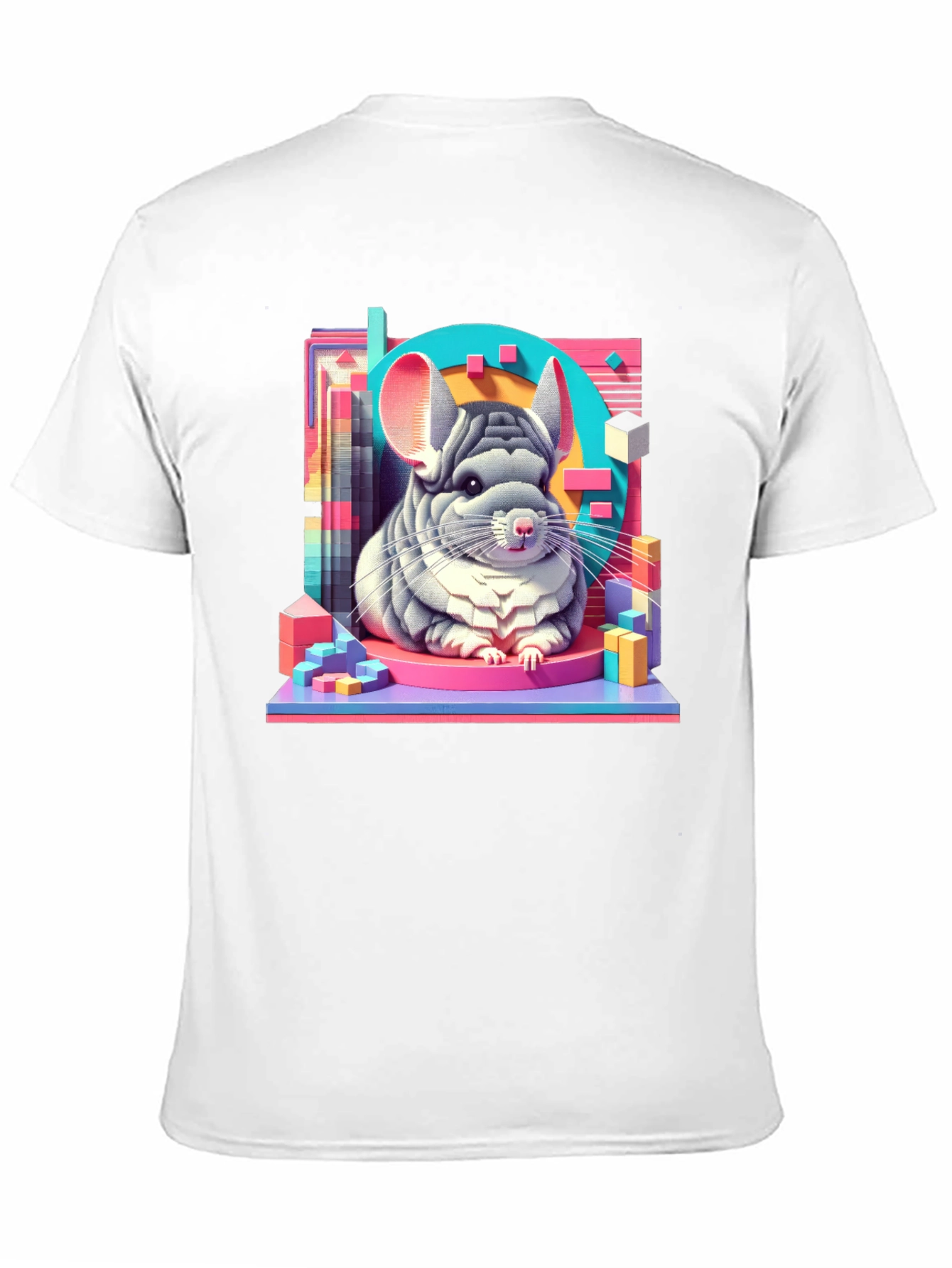 Chinchilla Graphic Tee - Unique Animal Art T-Shirt