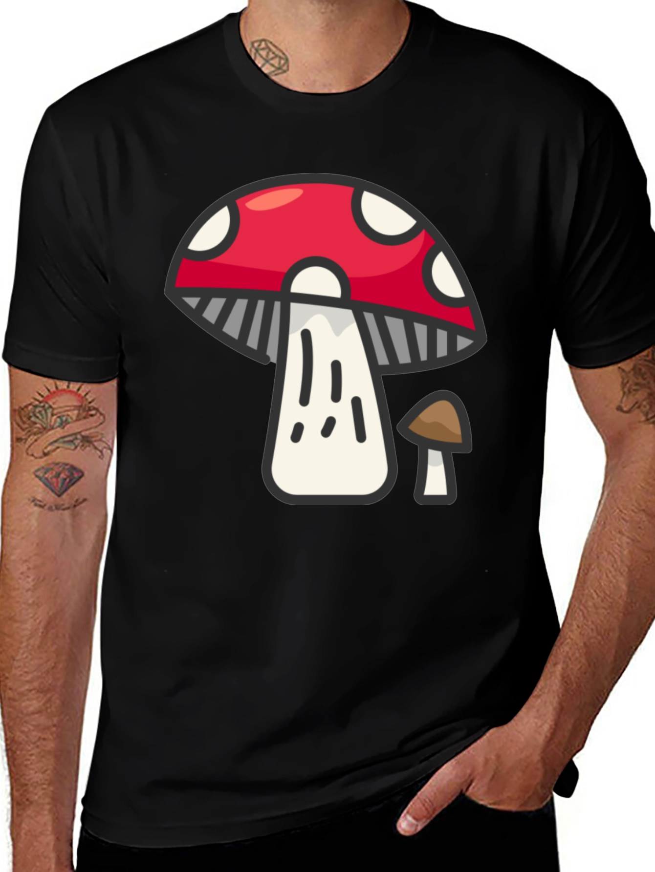 Mushroom Graphic T-Shirt - Funky Fungi Tee