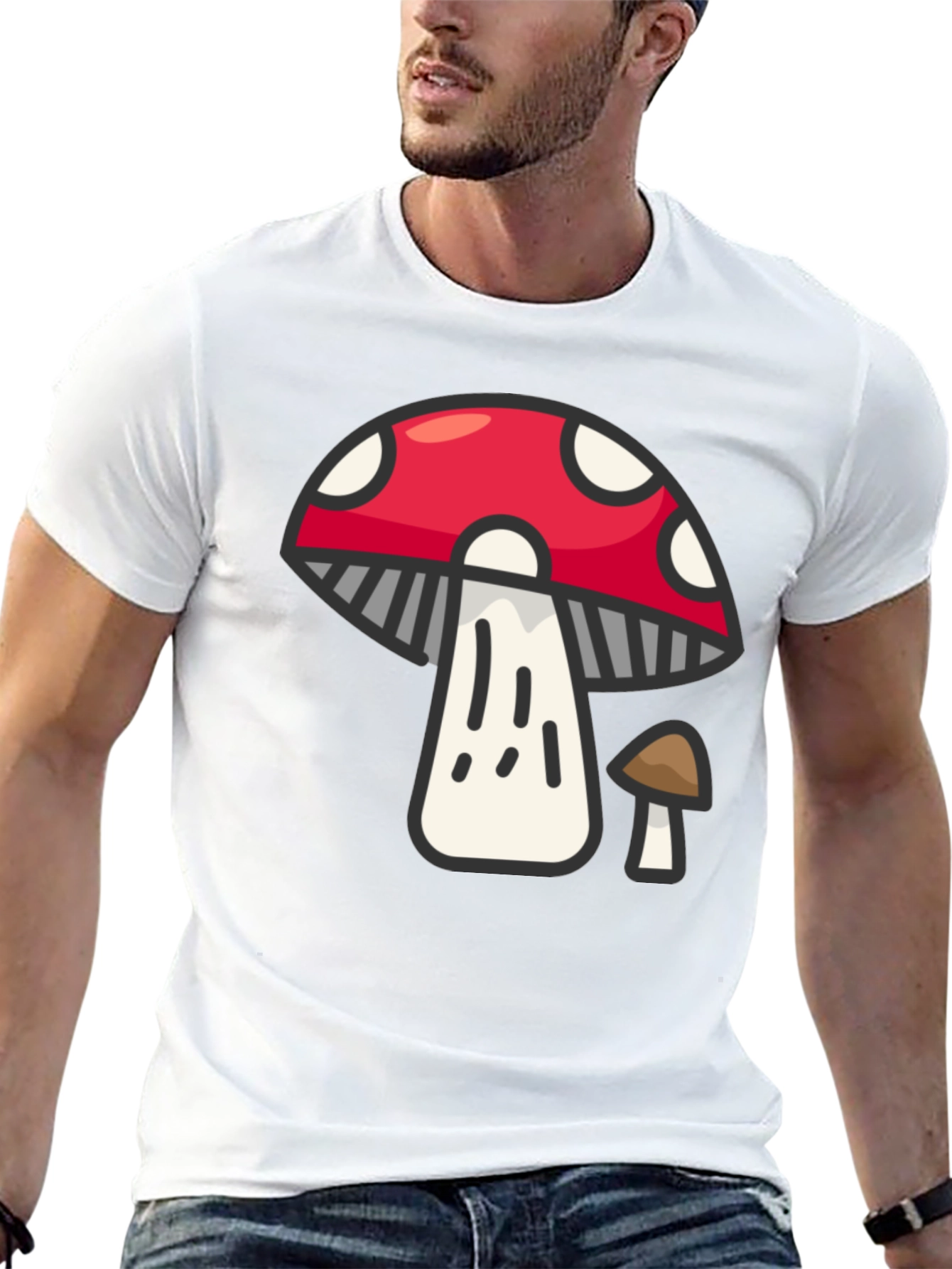 Mushroom Graphic T-Shirt - Funky Fungi Tee