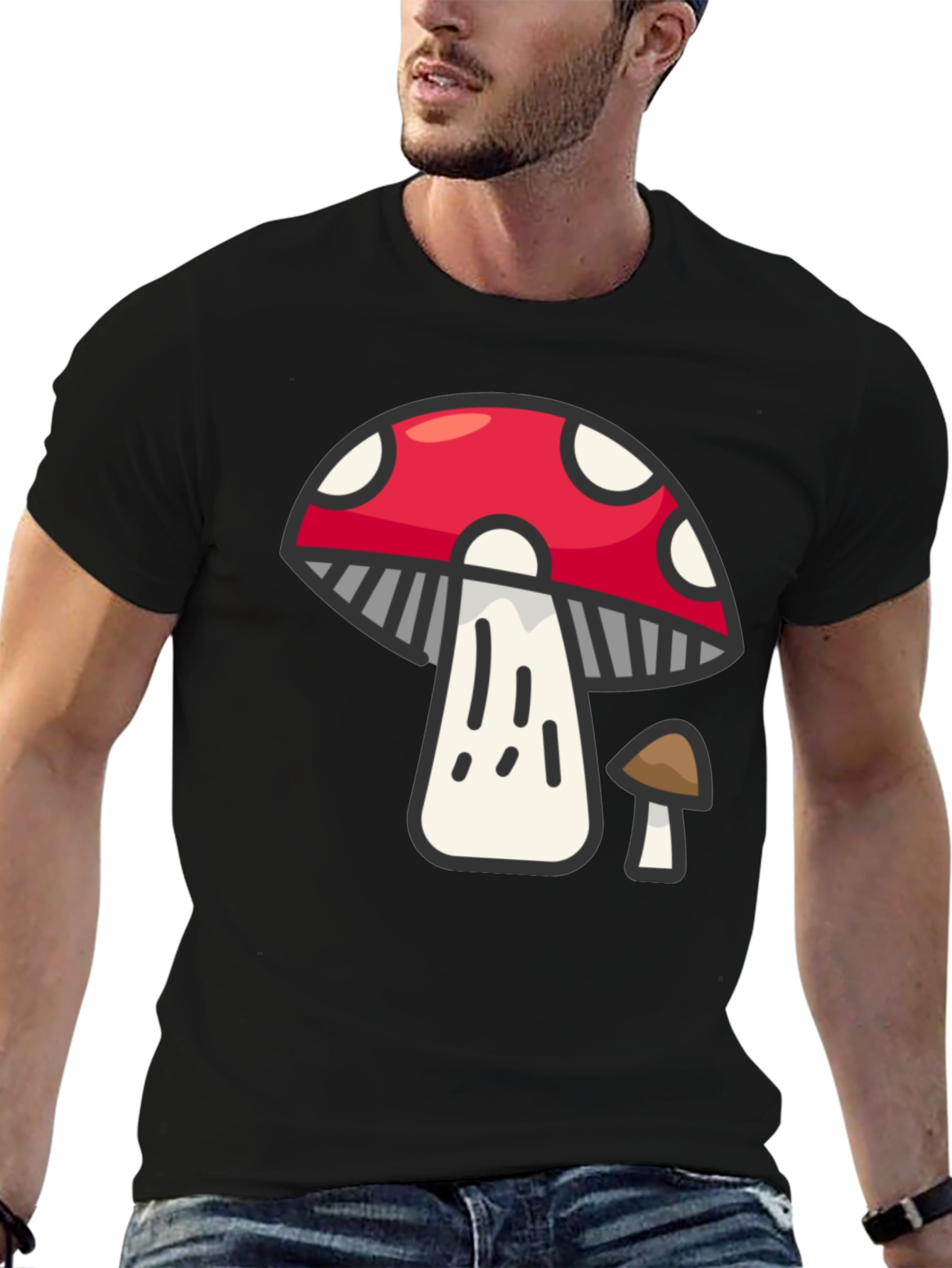 Mushroom Graphic T-Shirt - Funky Fungi Tee