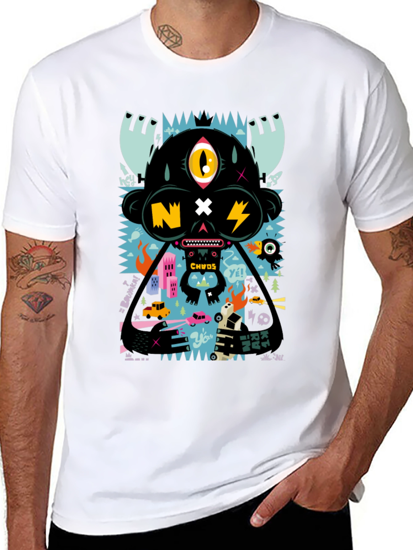 Monster Graphic Print Tee