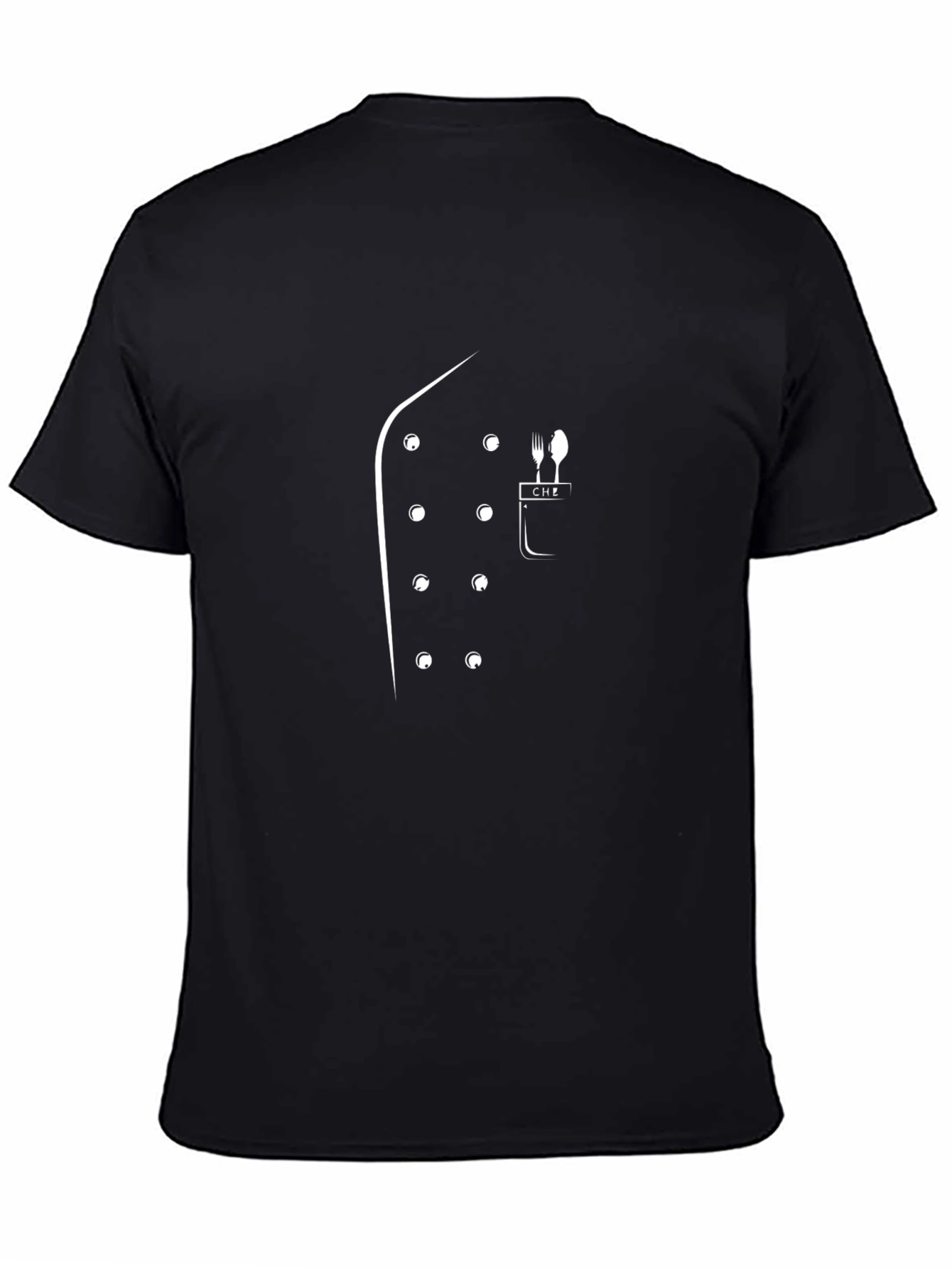 Chefs Coat Graphic Tee - Black Casual Shirt