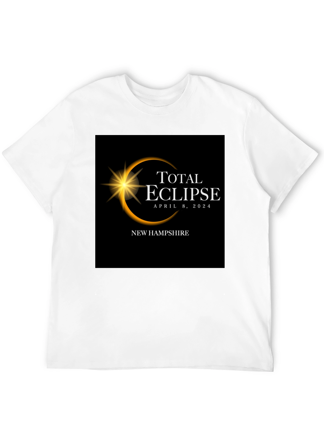 Total Eclipse April 8 2024 New Hampshire T-Shirt