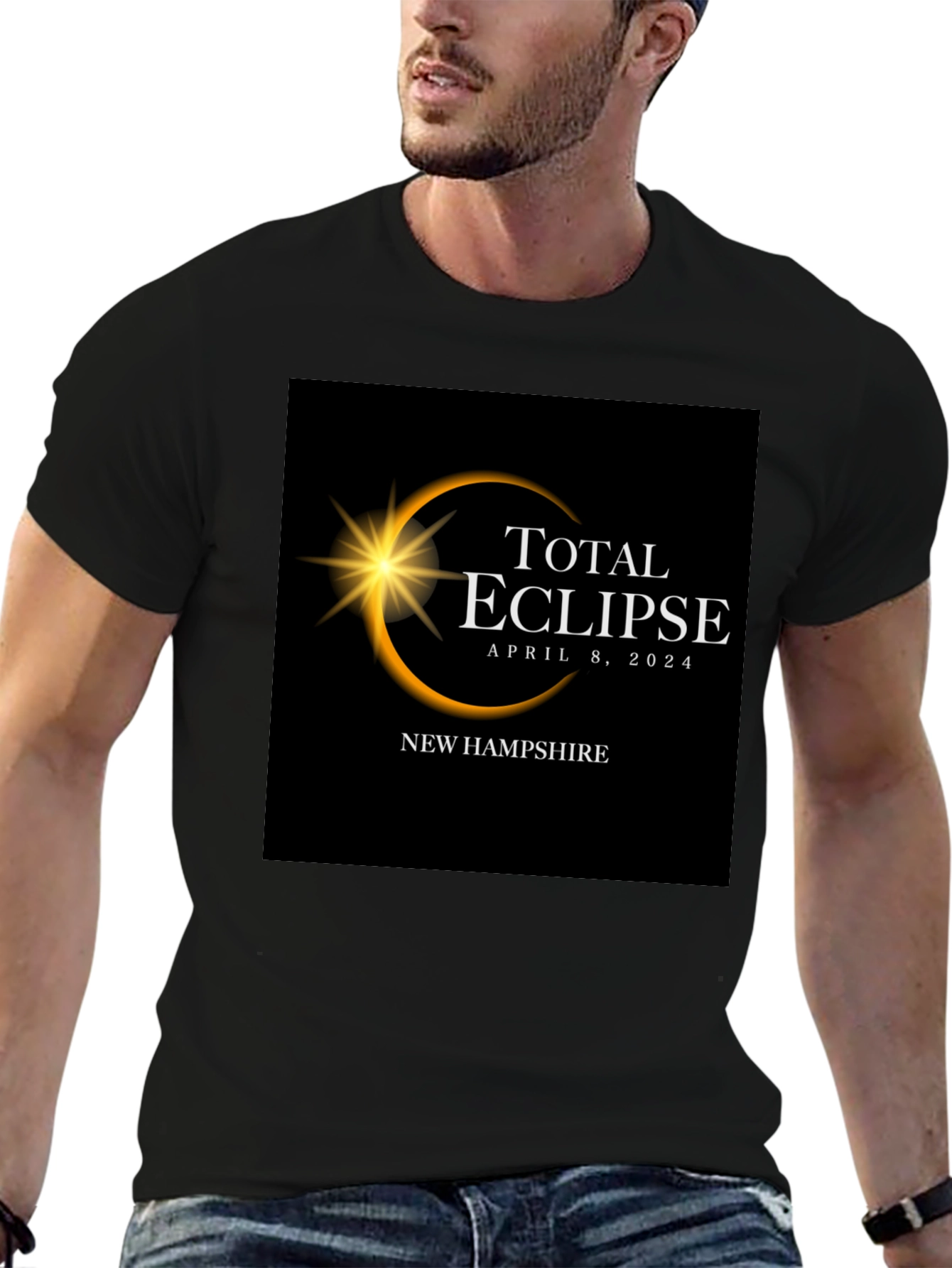 Total Eclipse April 8 2024 New Hampshire T-Shirt