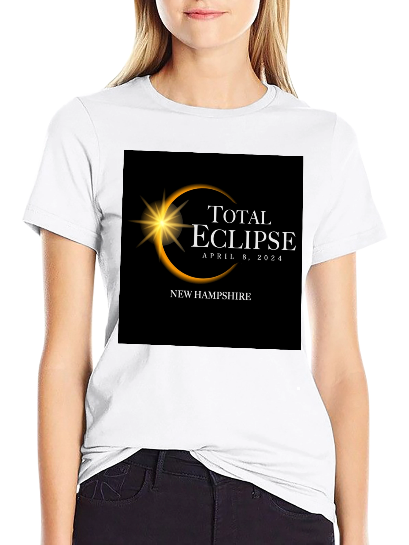 Total Eclipse April 8 2024 New Hampshire T-Shirt