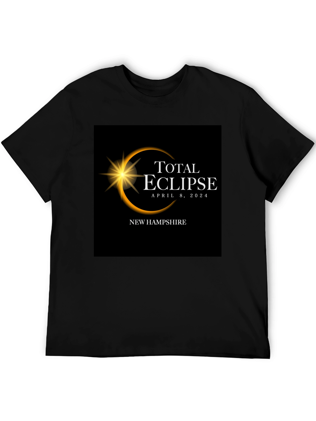 Total Eclipse April 8 2024 New Hampshire T-Shirt