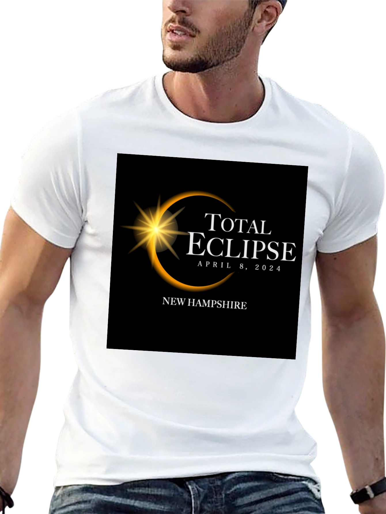 Total Eclipse April 8 2024 New Hampshire T-Shirt