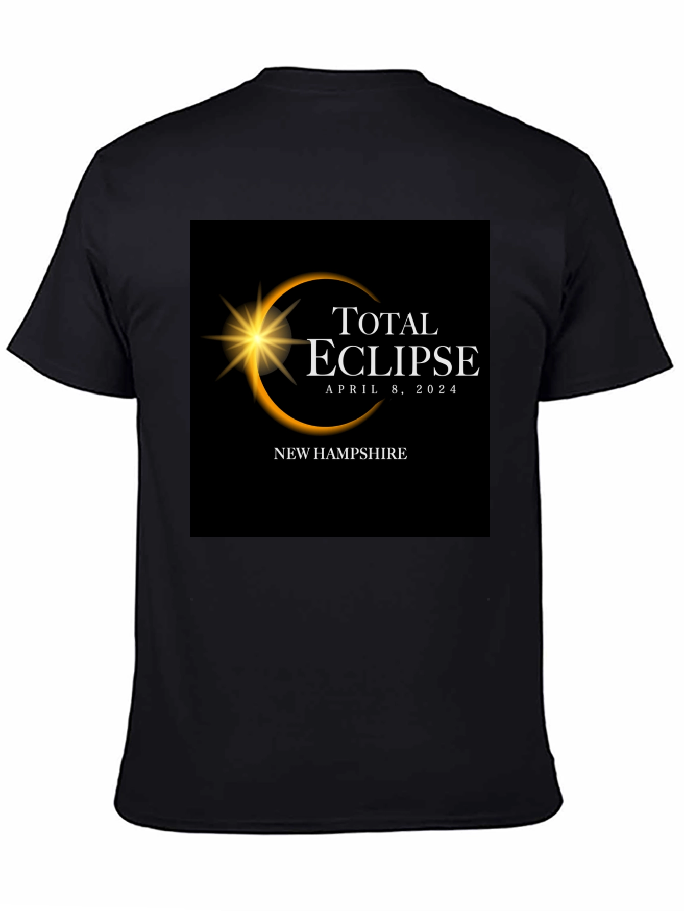 Total Eclipse April 8 2024 New Hampshire T-Shirt