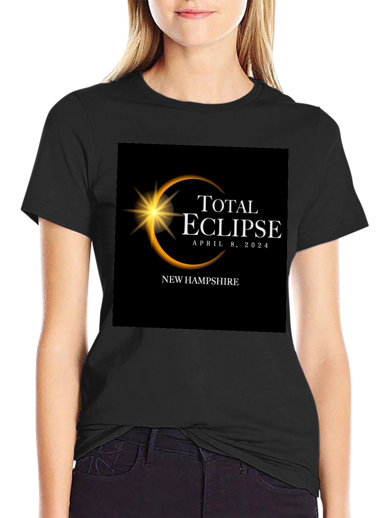 Total Eclipse April 8 2024 New Hampshire T-Shirt