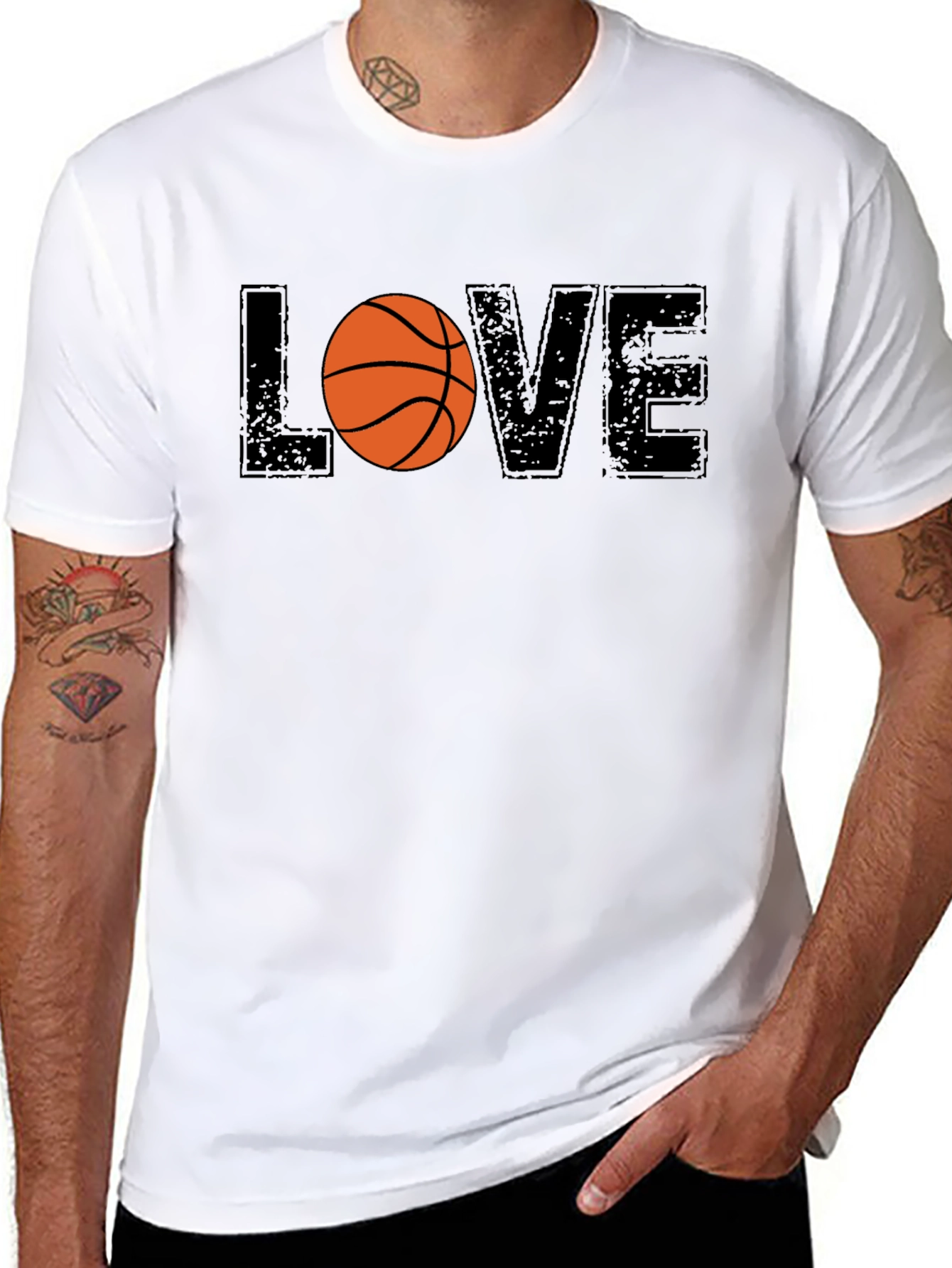 Basketball LOVE Graphic T-Shirt