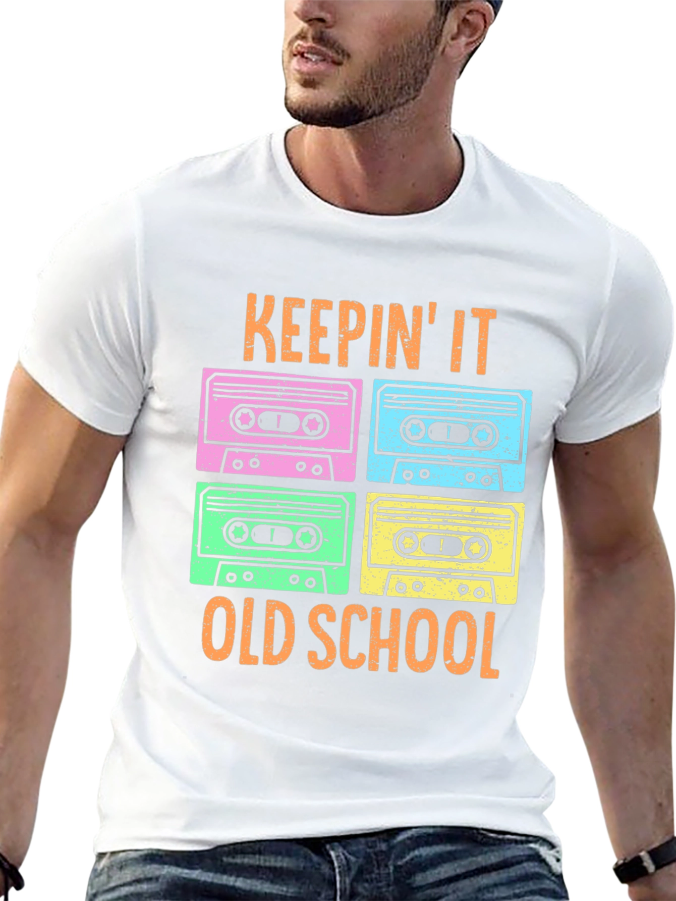 Keepin It Old School Retro Cassette T-Shirt