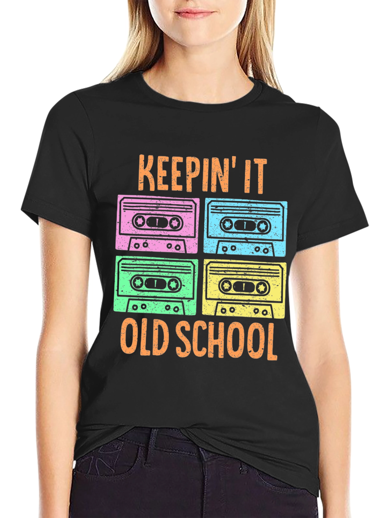 Keepin It Old School Retro Cassette T-Shirt