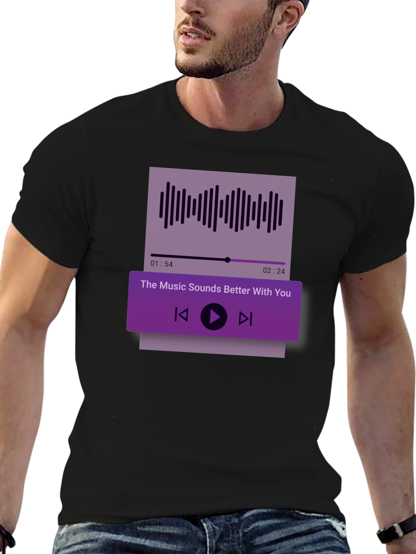 Music Player T-Shirt - The Music Sounds Better