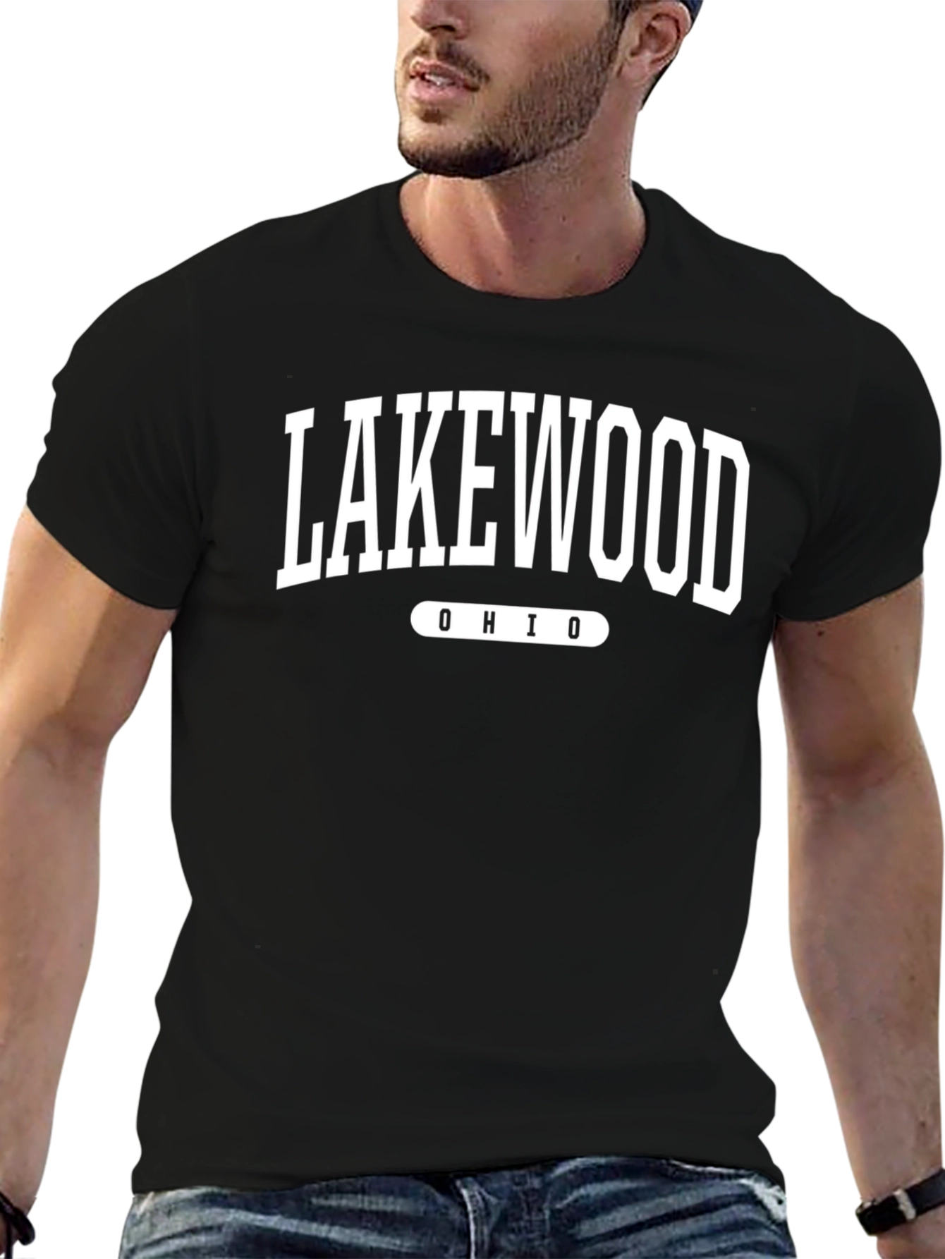 Lakewood Ohio Black T-Shirt