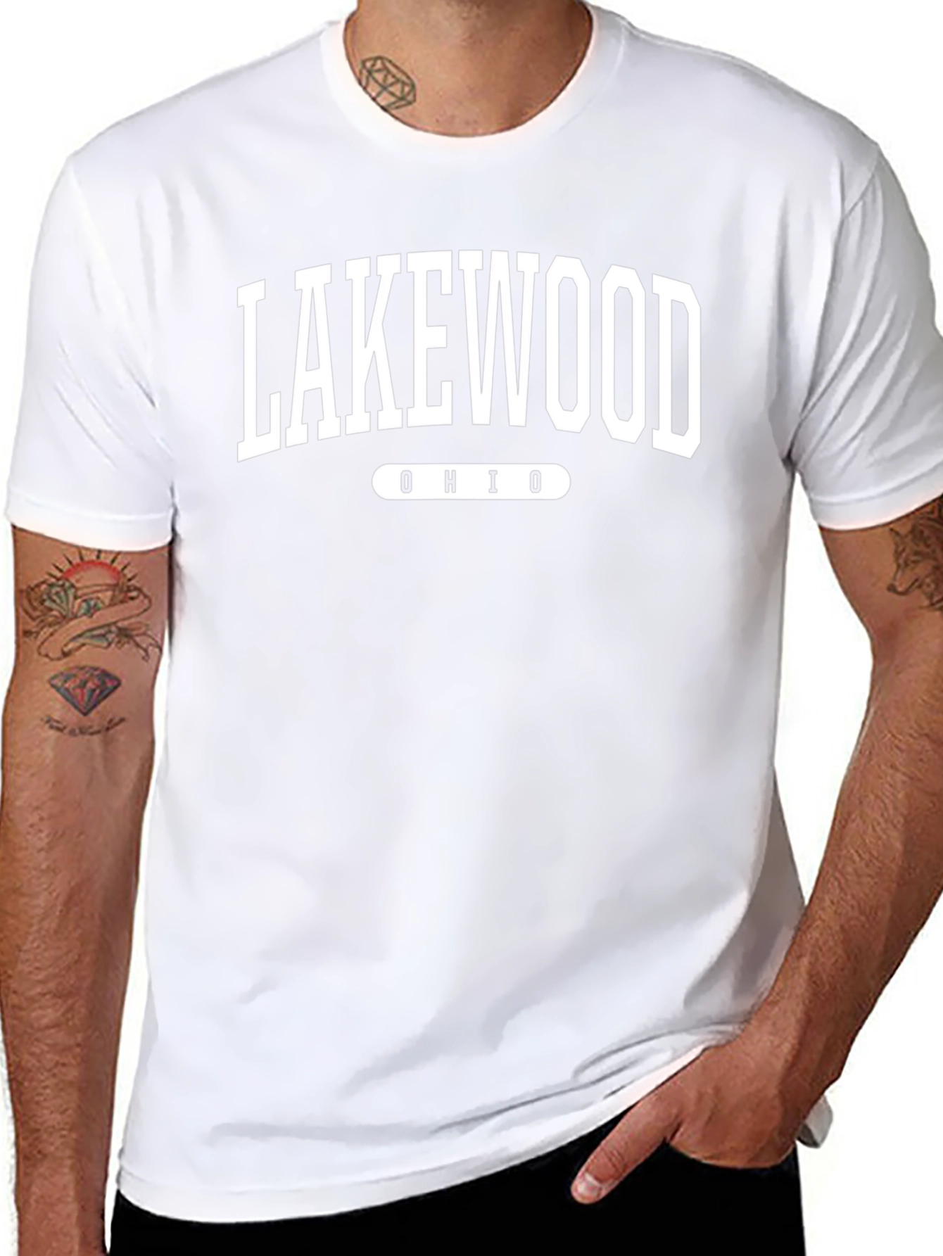 Lakewood Ohio Black T-Shirt