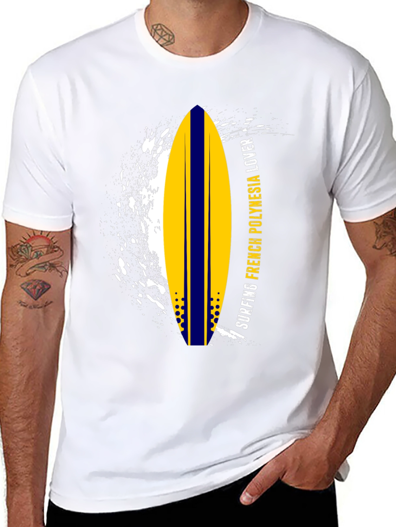Surfing French Polynesia Lover T-Shirt
