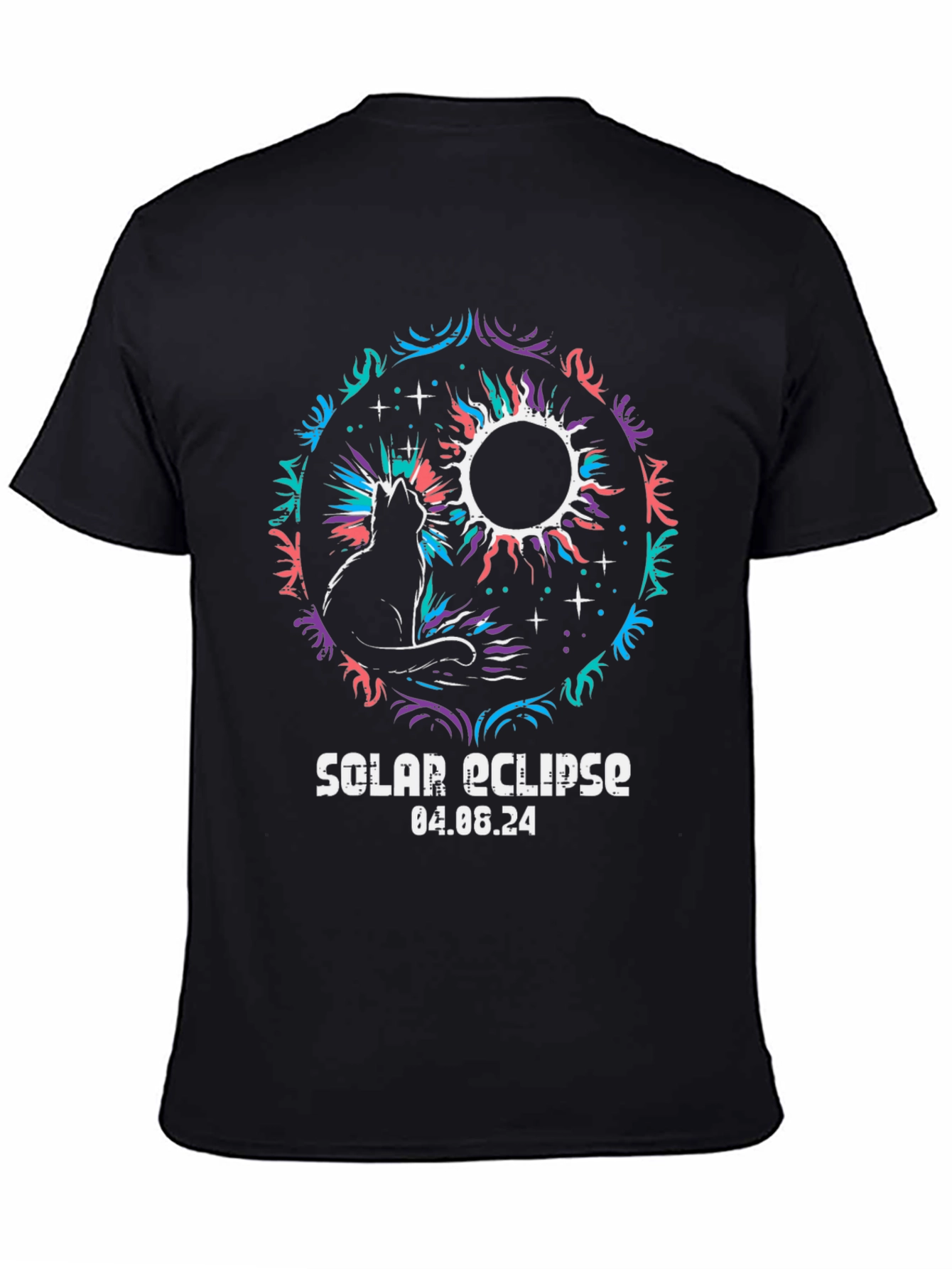 Solar Eclipse Cat T-Shirt - April 2024