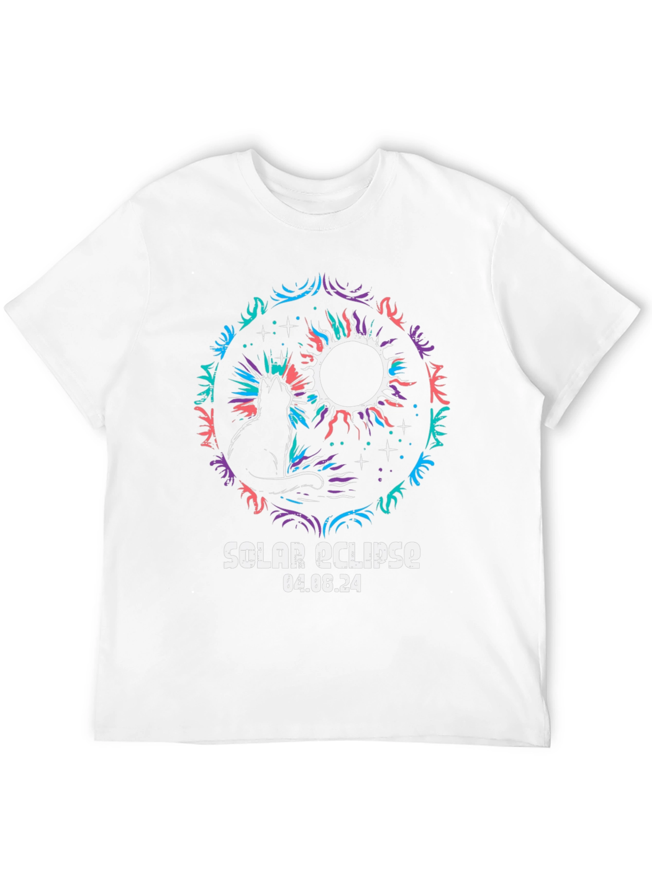Solar Eclipse Cat T-Shirt - April 2024