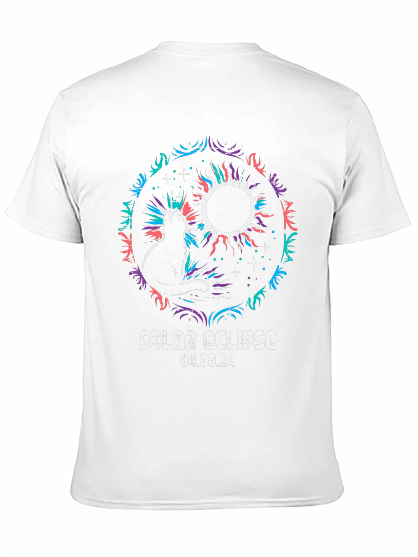 Solar Eclipse Cat T-Shirt - April 2024