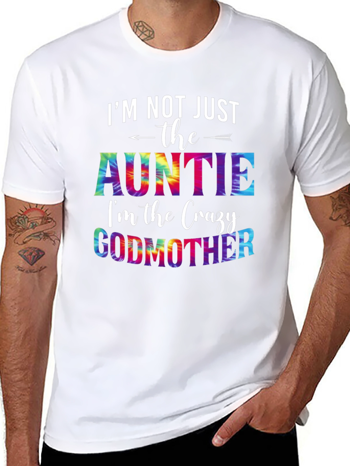 Crazy Auntie/Godmother Graphic Tee - Soft Cotton Blend