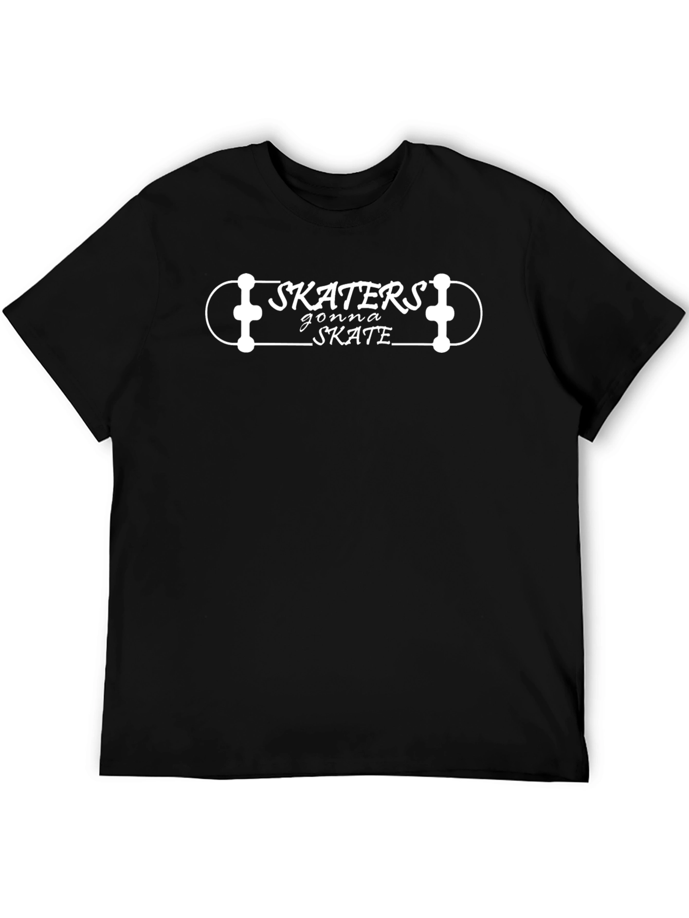 Skaters Gonna Skate Graphic Tee - Black