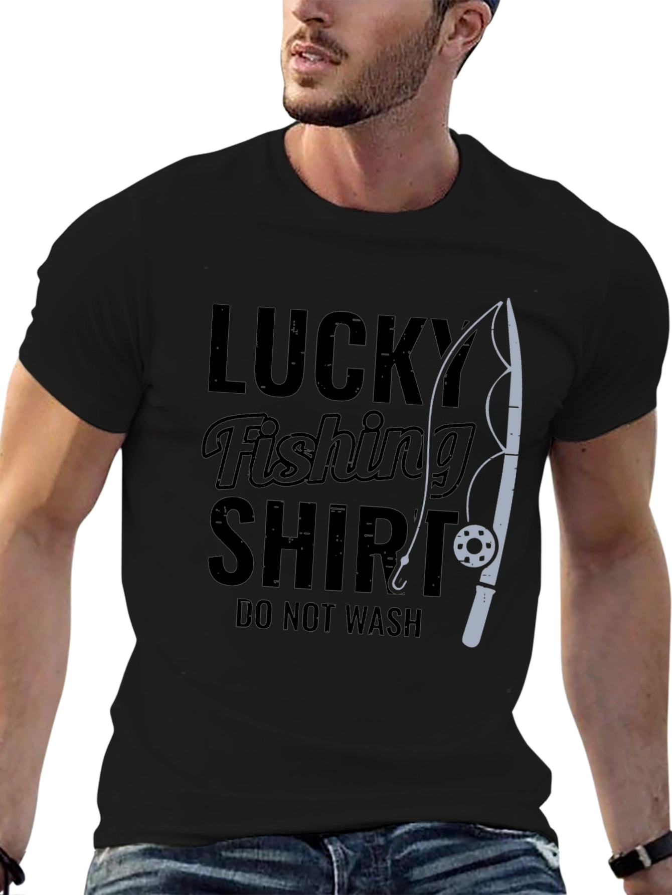 Lucky Fishing Shirt - Funny Graphic Tee