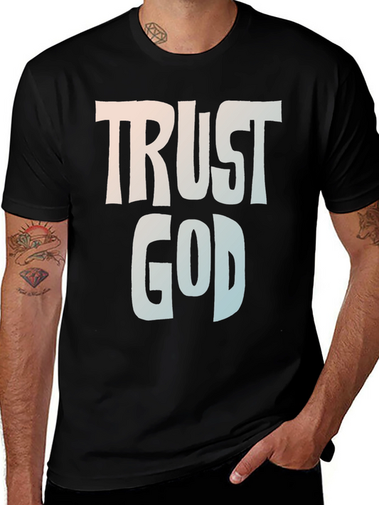 Trust God Graphic Tee - Faith-Based Apparel