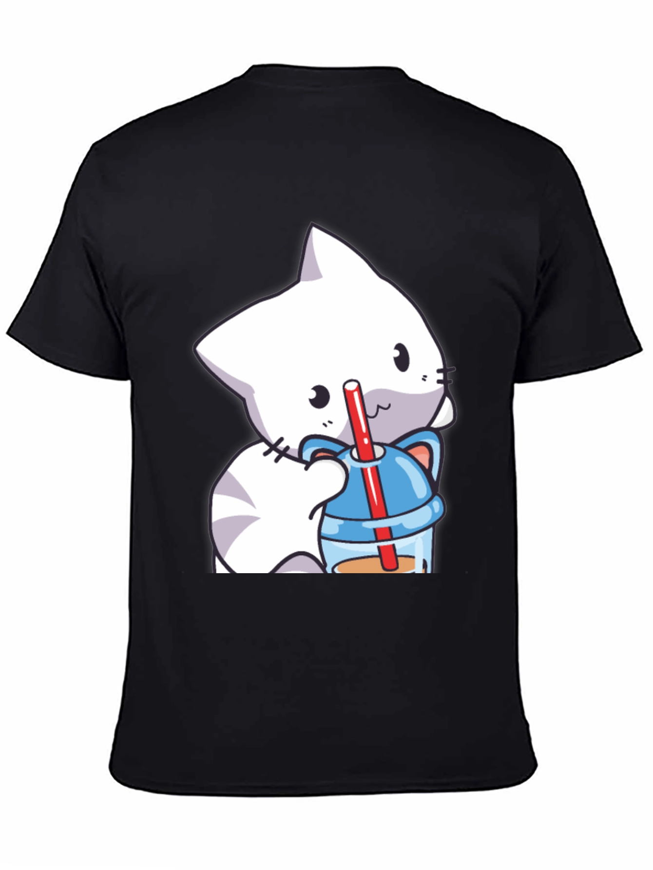 Cute Cat Boba T-Shirt - Kawaii Style