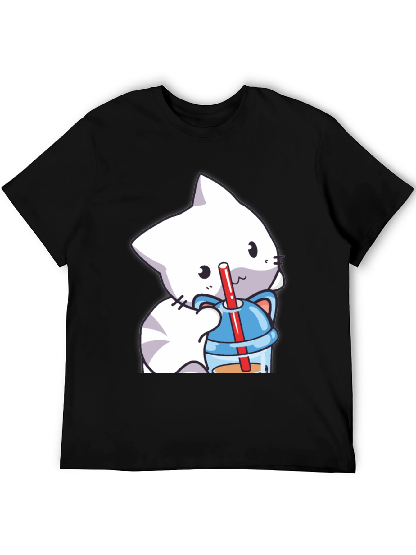 Cute Cat Boba T-Shirt - Kawaii Style