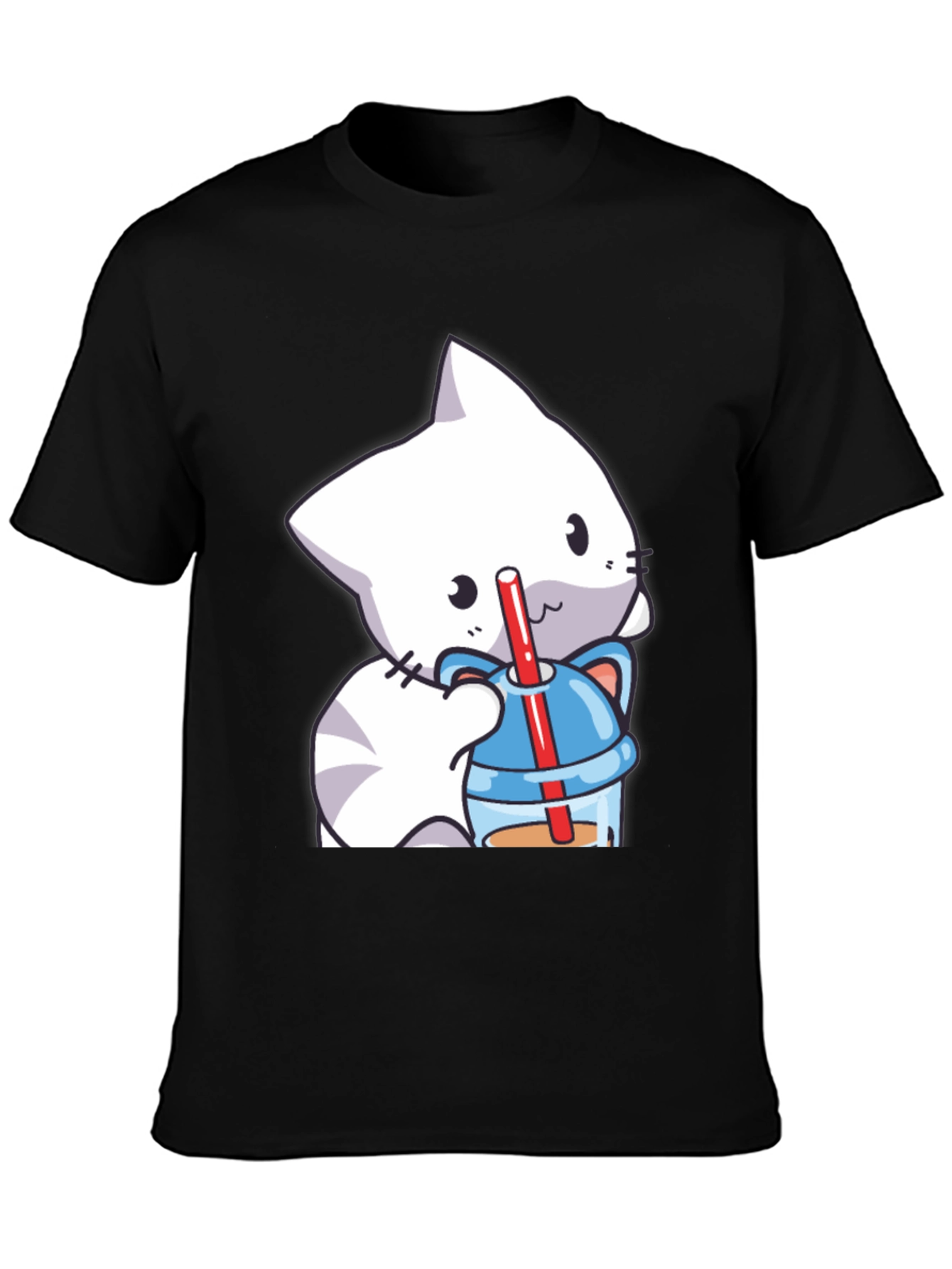 Cute Cat Boba T-Shirt - Kawaii Style