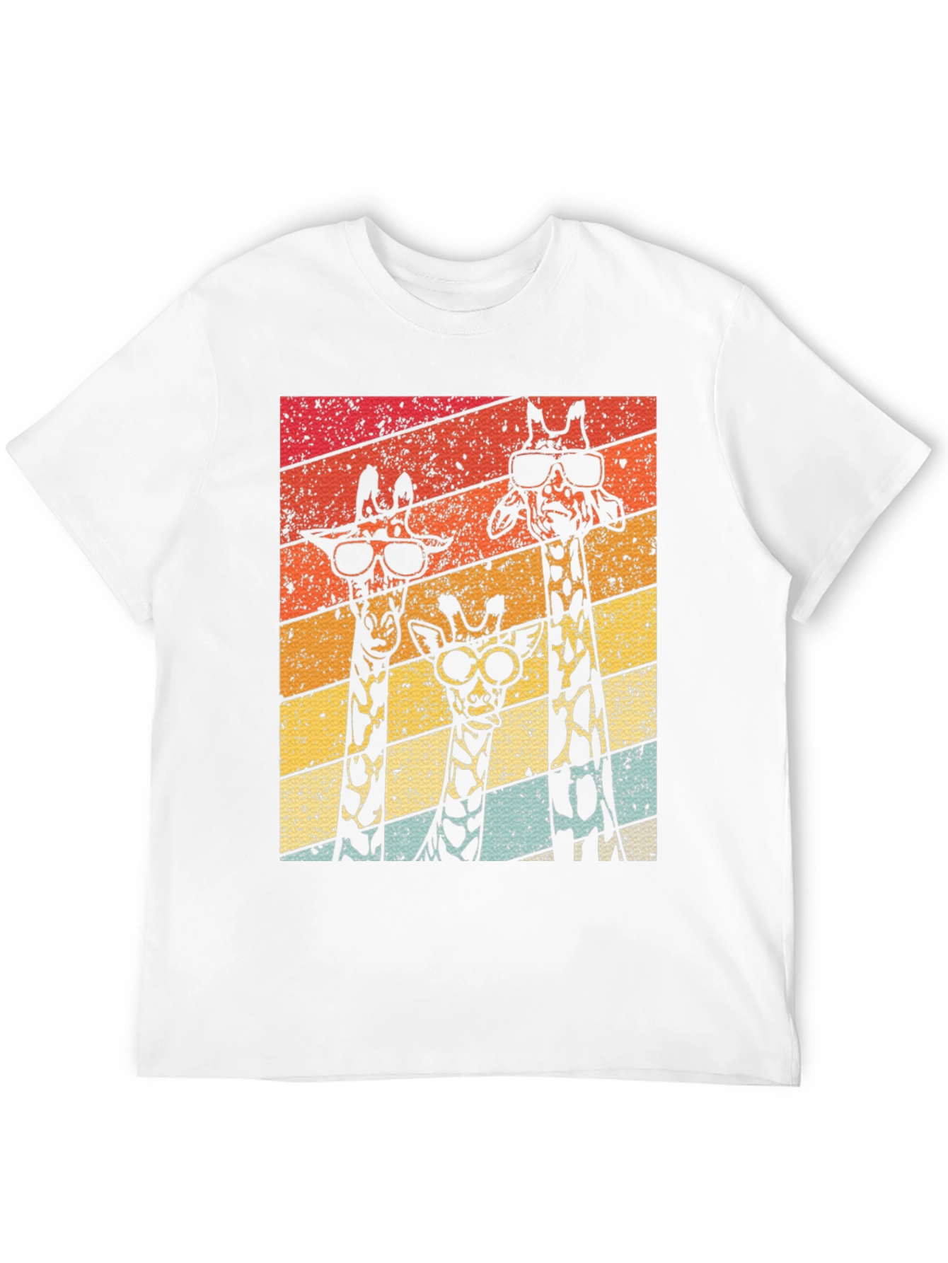 Retro Giraffe T-Shirt - Cool Animal Tee