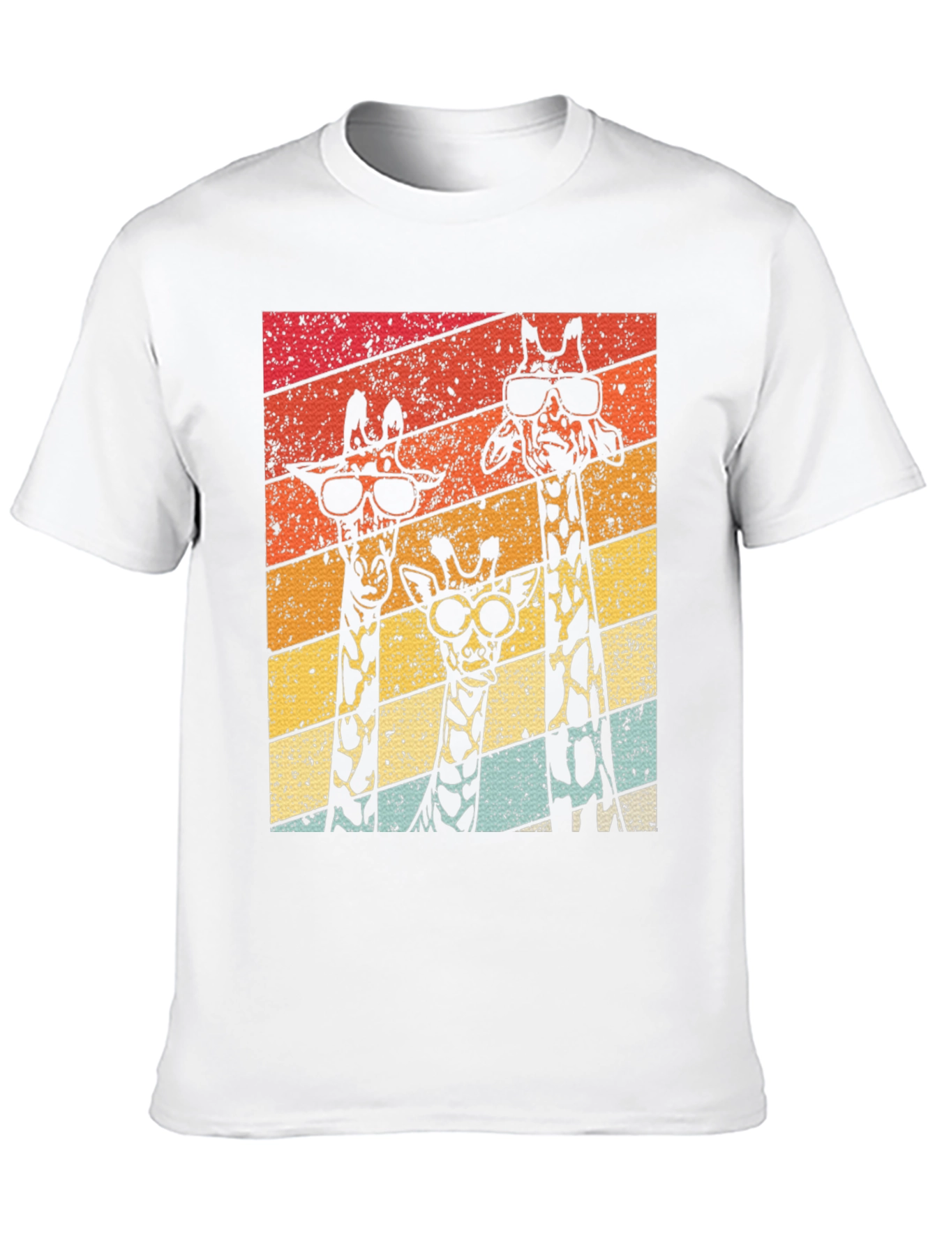 Retro Giraffe T-Shirt - Cool Animal Tee