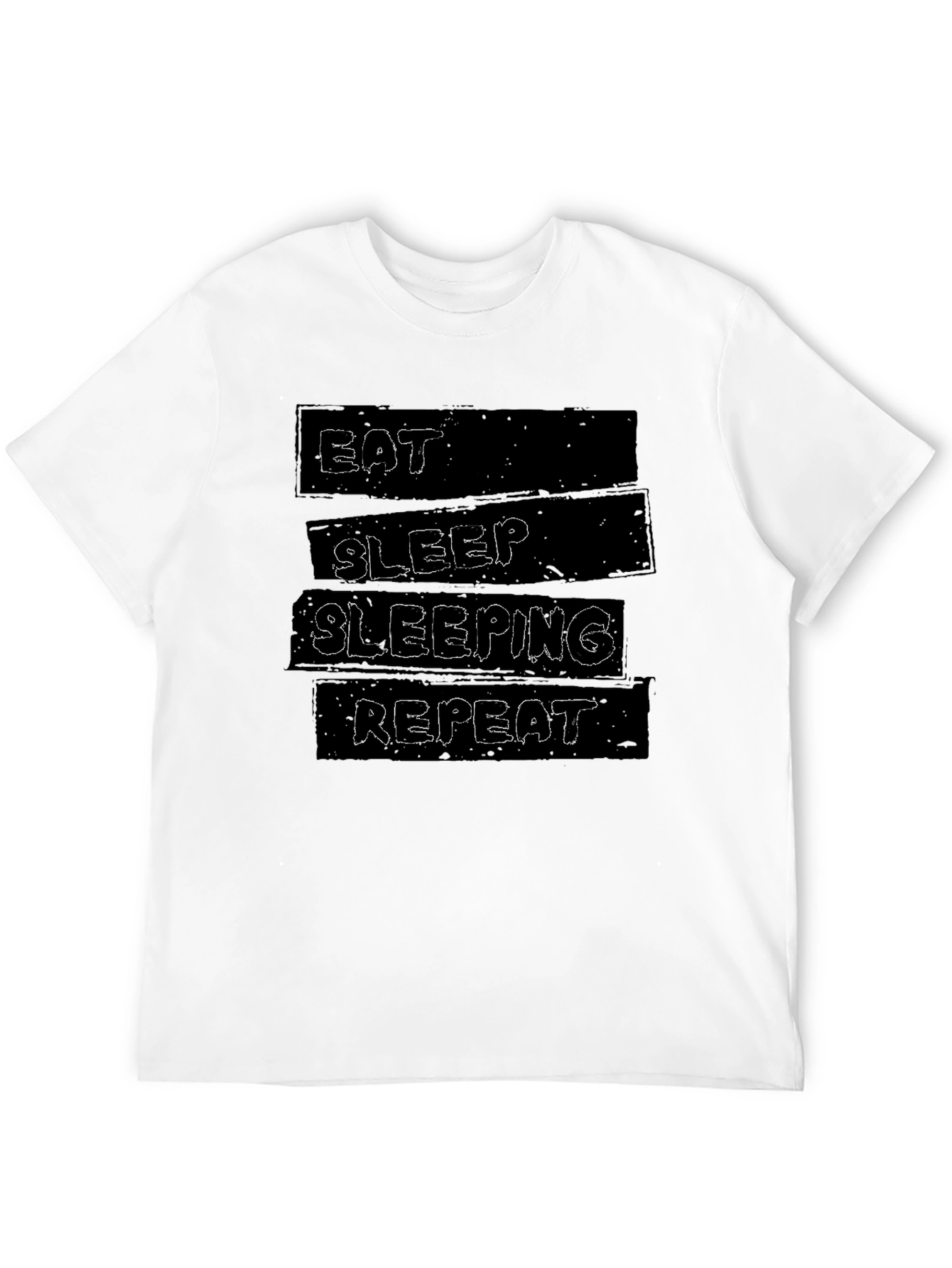 Eat Sleep Sleeping Repeat Black Graphic Tee