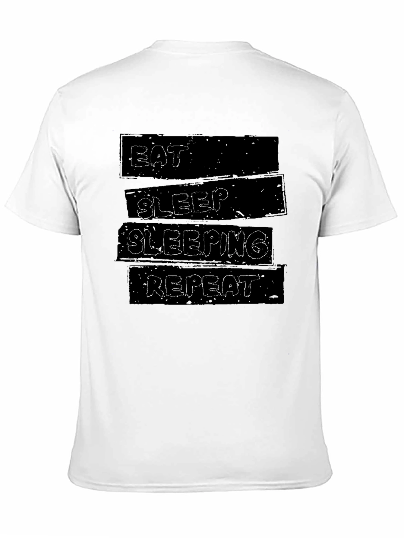 Eat Sleep Sleeping Repeat Black Graphic Tee
